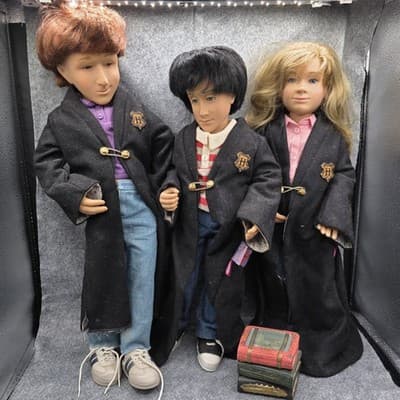VTG Gotz Ron Harry & Hermione Doll Limited Edition Harry Potter 19” Handcrafted