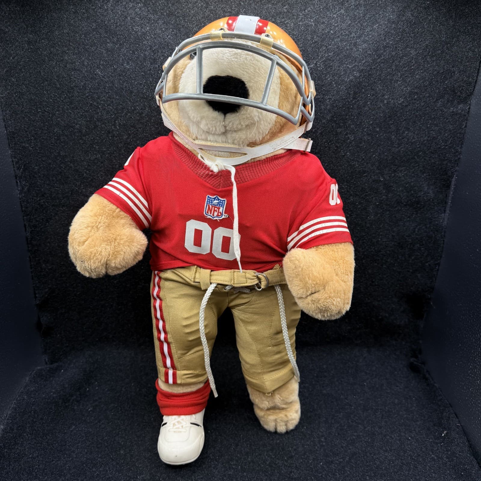 Vintage San Francisco 49ers Pro Bear Fully Suited with Shoulder Pads 17"