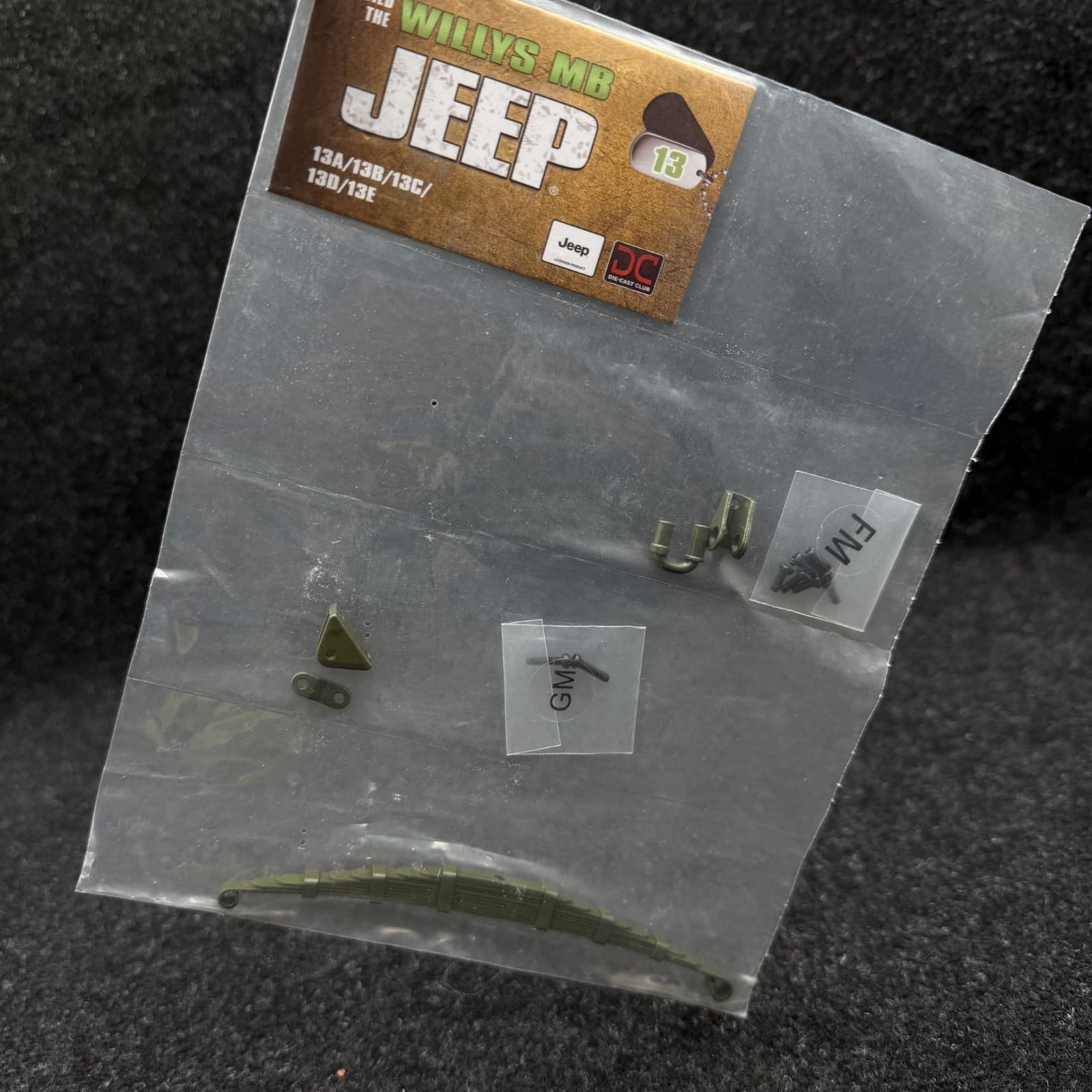 Eaglemoss BUILD THE WILLYS MB JEEP Part Bag #13 - New Sealed - Jeep Licensed