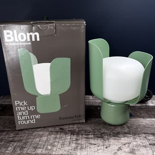 Green Table Lamp BLOM by Andreas Engesvik for FontanaArte