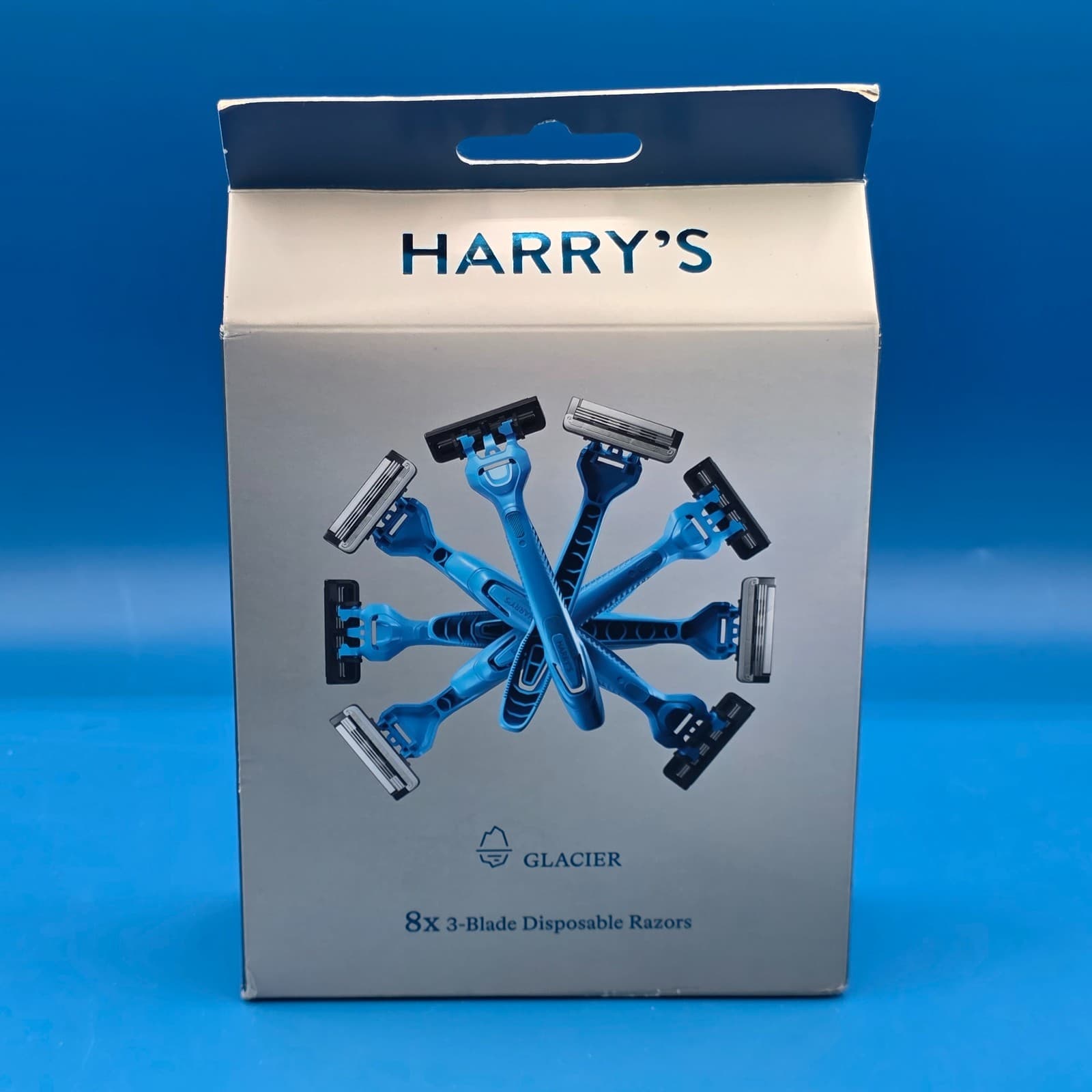 Harry’s Glacier 3-Blade Disposable Razors - 8 Pack (New, Sealed)
