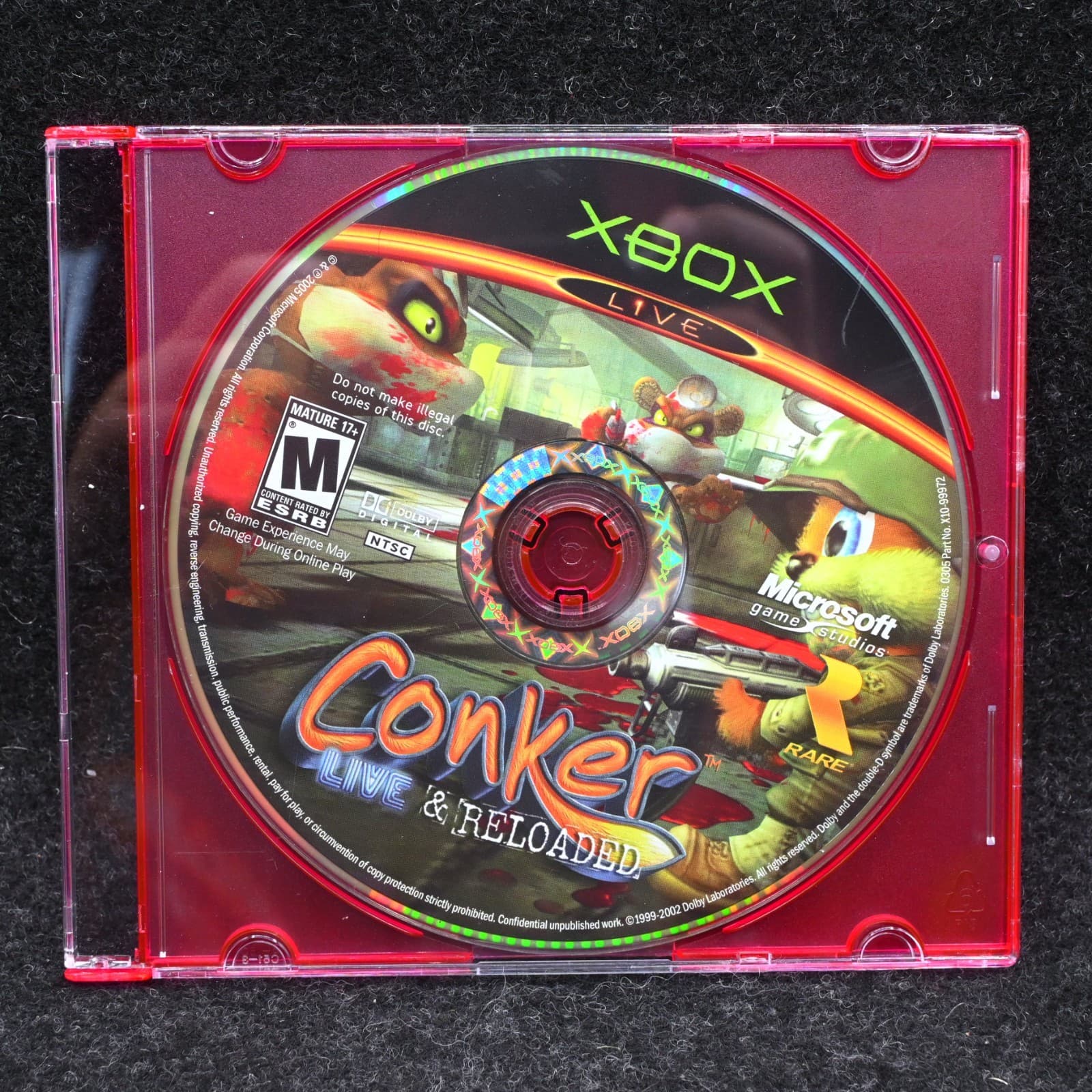 Conker: Live & Reloaded Microsoft Xbox 2005 Game Disc Only Tested Works