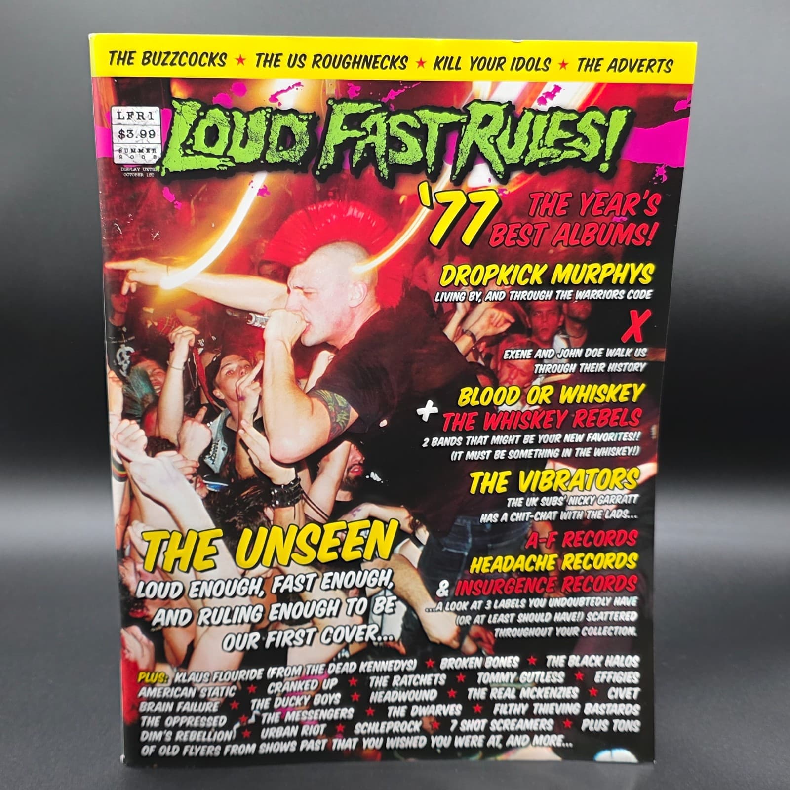 2008 SUMMER Premier Issue LOUD FAST RULES MAGAZINE - THE UNSEEN PUNX ISSUE