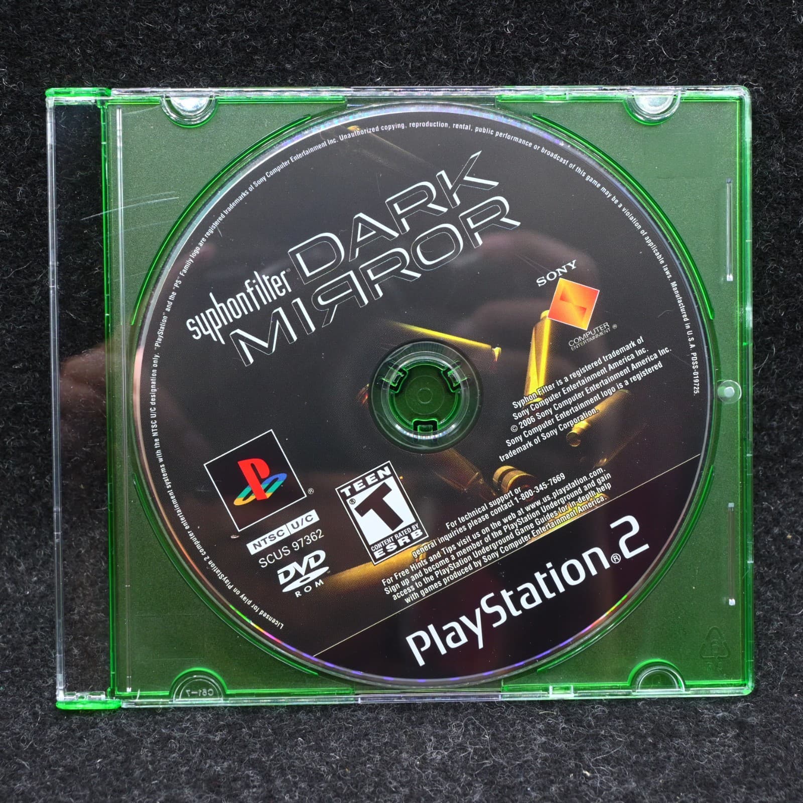 Scratch-Free - Syphon Filter Dark Mirror - Sony Playstation 2 Tested Authentic