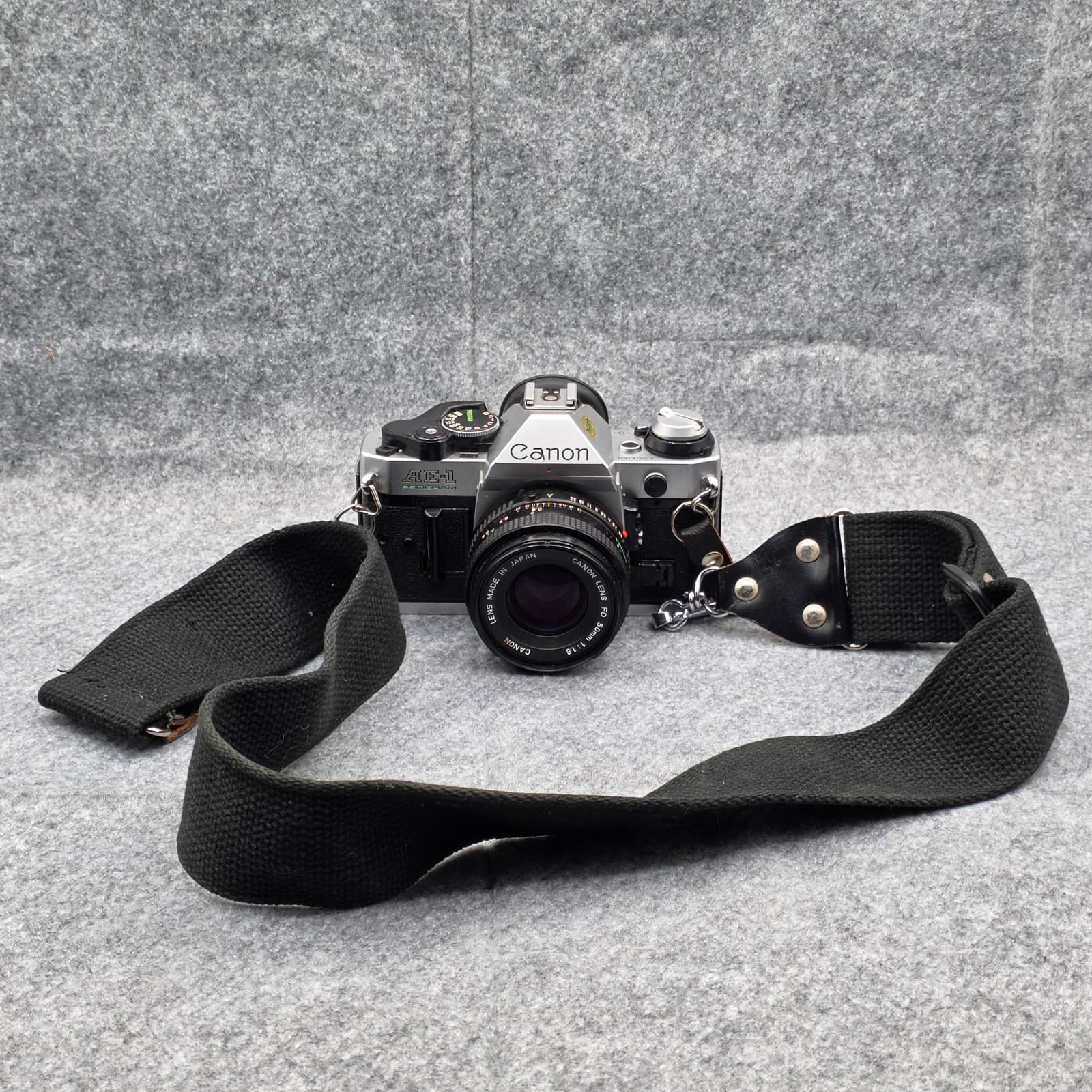 Canon AE-1 Program 35mm Film Camera w/ 50mm 1:1.8 Lens 790