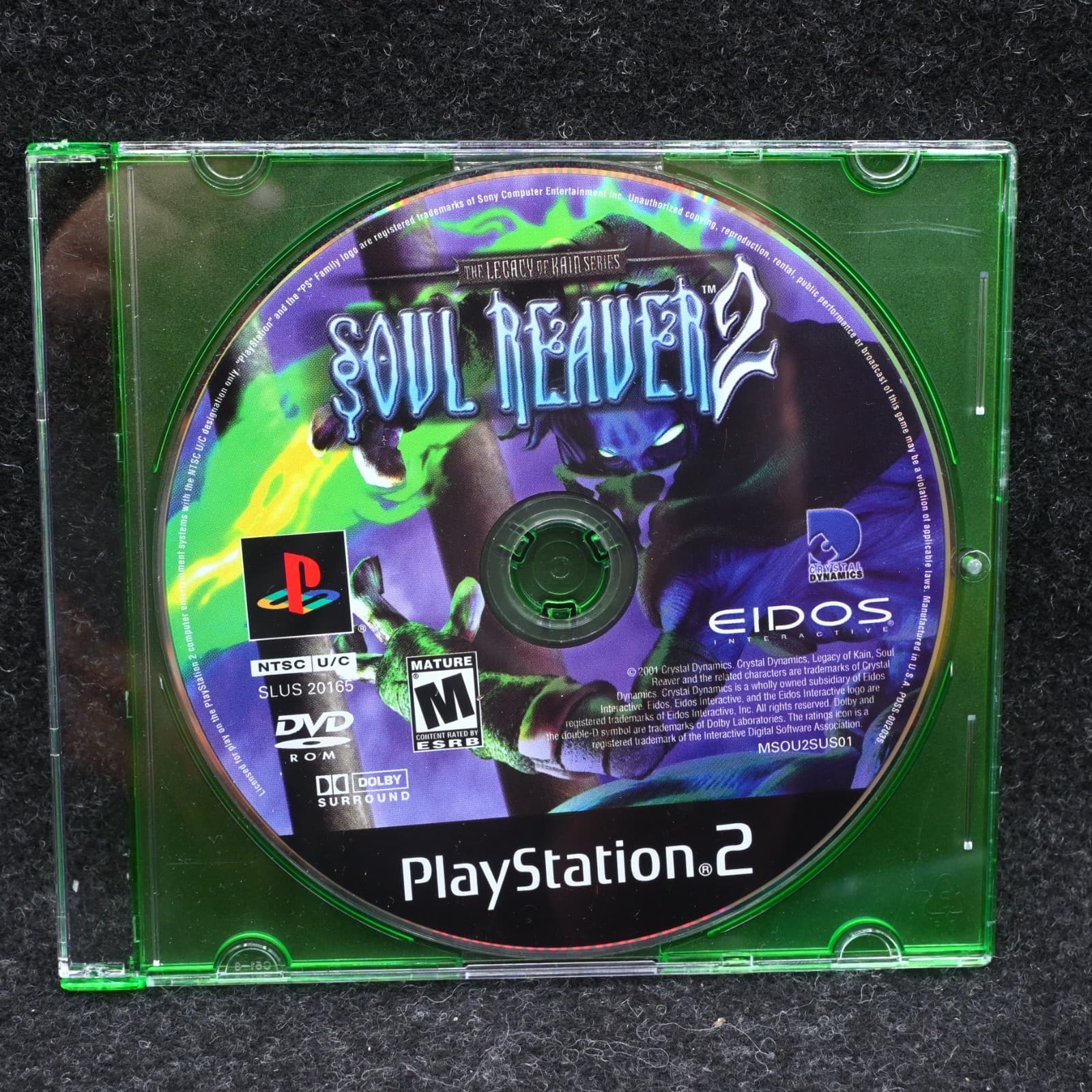 Legacy of Kain Soul Reaver 2 PS2 Disc Only TESTED Authentic Play Station 2