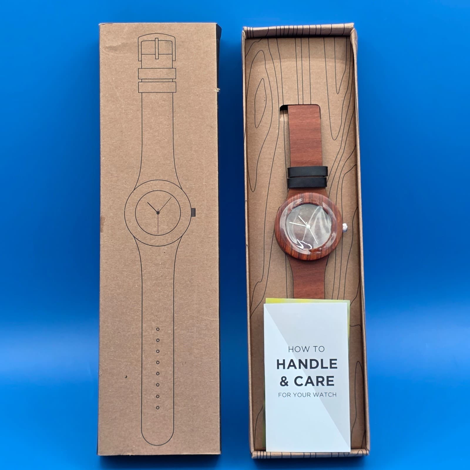 Wooden Watch By Analog Watch Co. Carpenter Collection Makore & Red Sander
