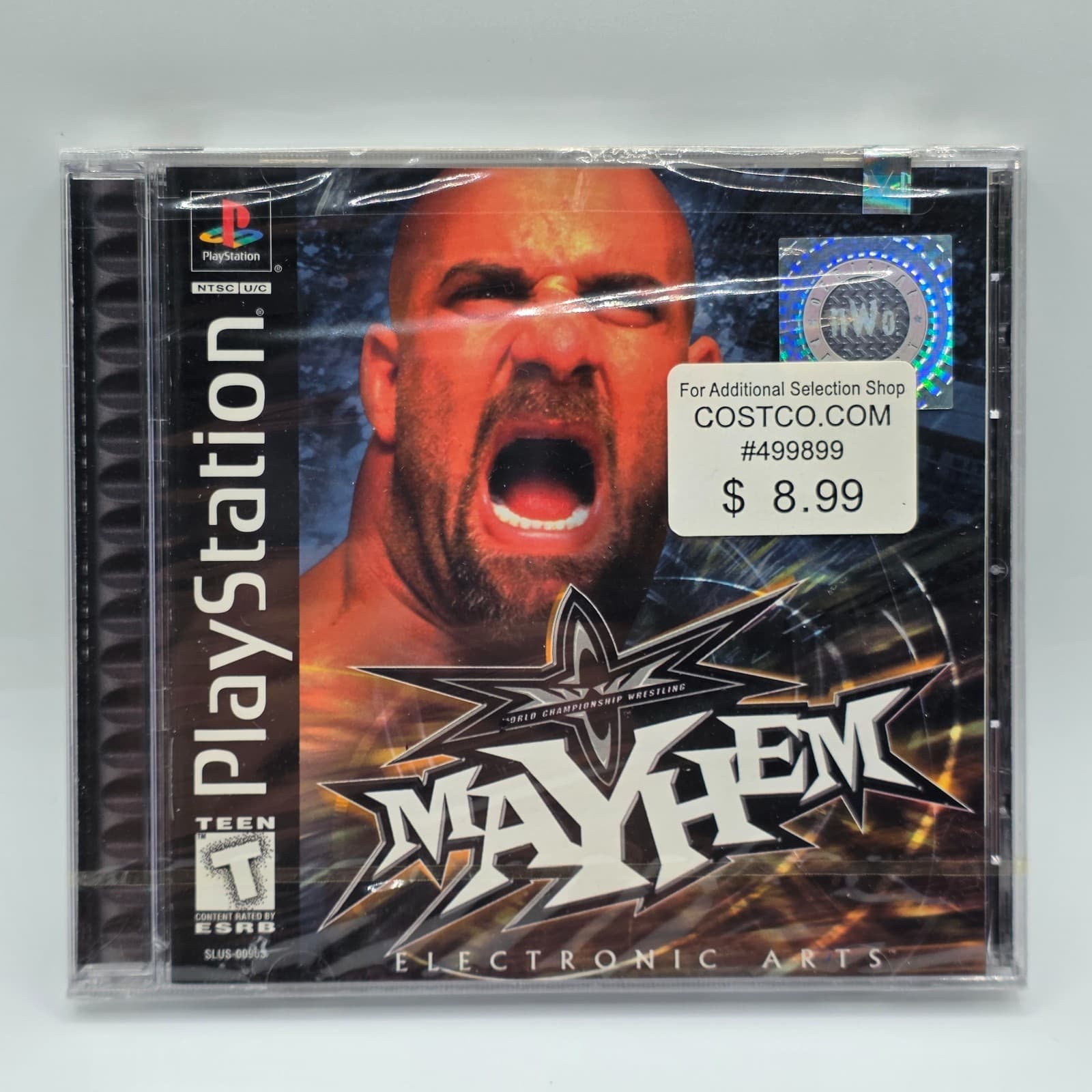 WCW Mayhem Wrestling Black Label NEW factory sealed Playstation 1 one