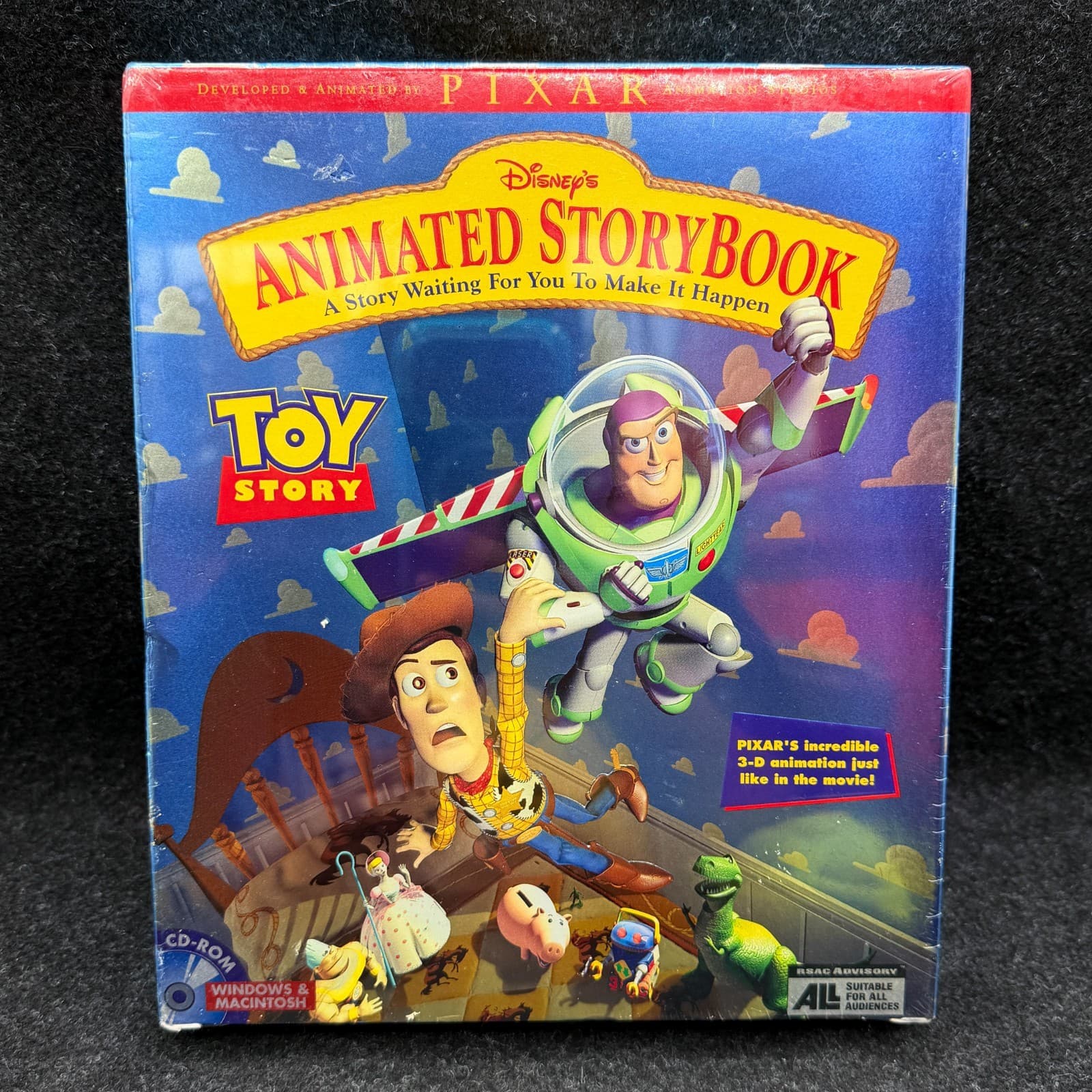 NEW Disney's Toy Story Animated StoryBook Windows/Macintosh 1996 Big Box Sealed