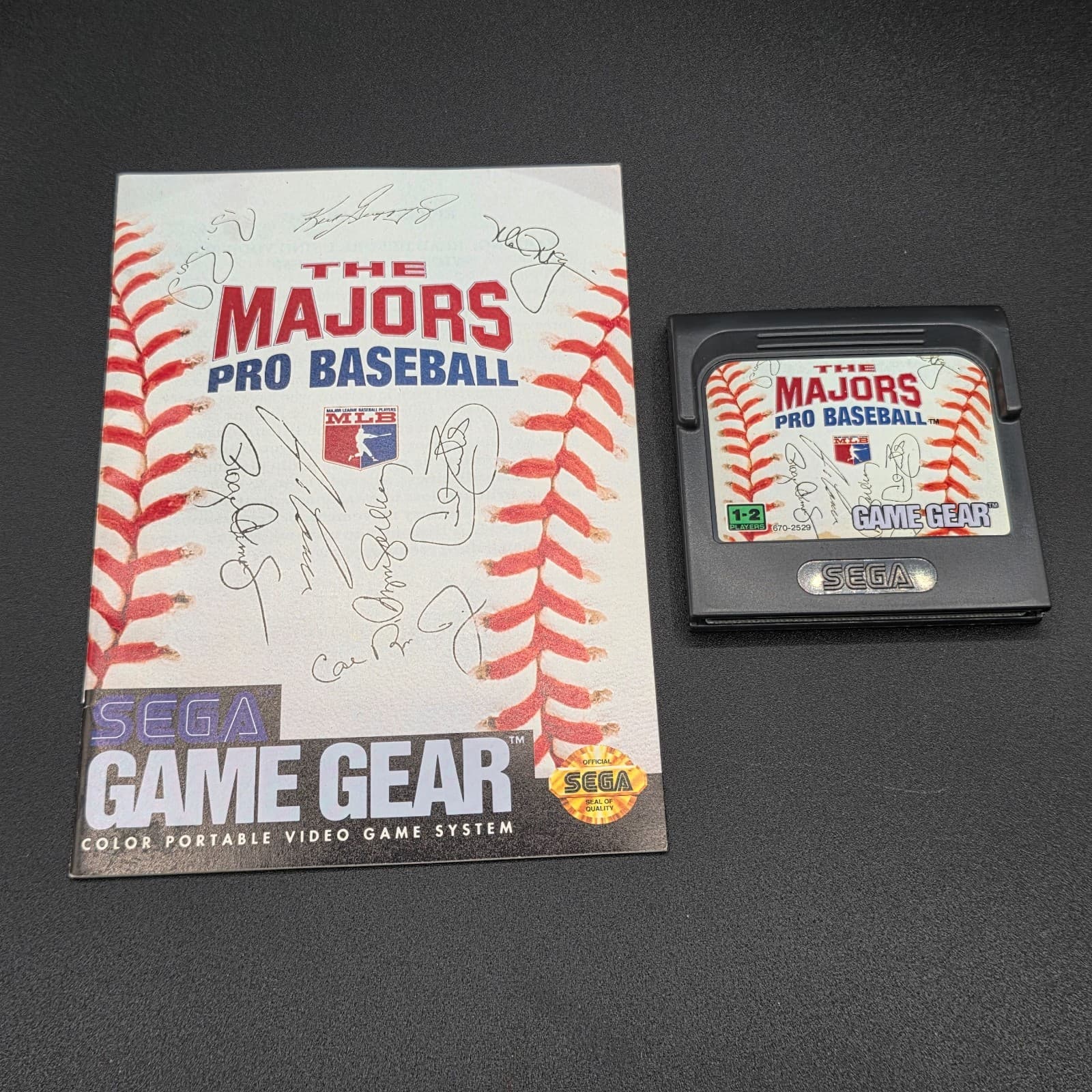 The Majors Pro Baseball Sega Game Gear Game w/Manual Tested
