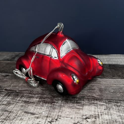 NO BOX CHRISTOPHER RADKO NIEMAN MARCUS LARGE RED BEETLE BUG CAR 6 1/2” RARE