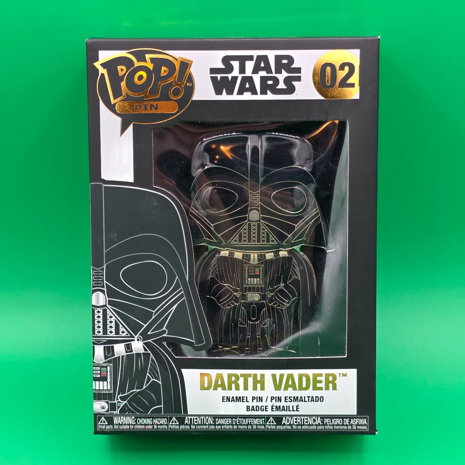 New Funko Pop Disney Lucasfilm Pin Star Wars 02 Darth Vader Dark Side Enamel Pin