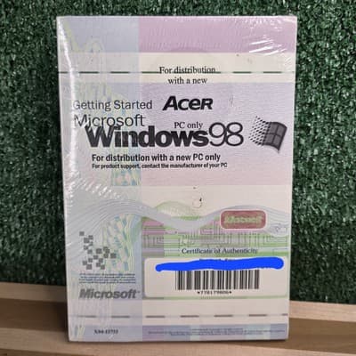 New Microsoft Windows 98 Second Edition X04-15747 For Distribution