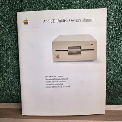 Apple II UniDisk Owner’s Manual VTG 1985