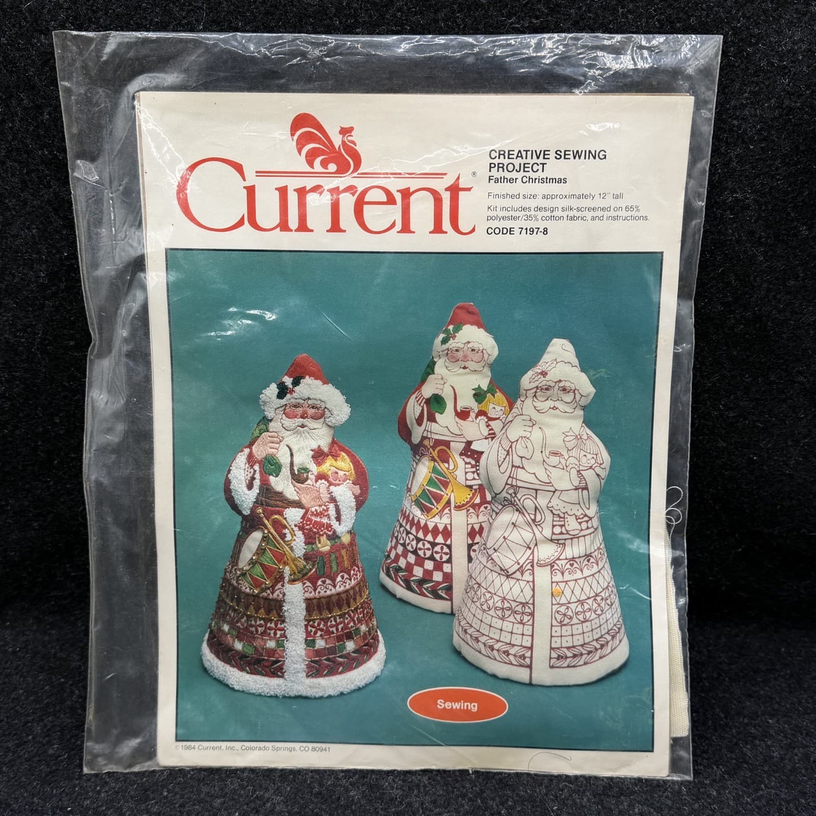 Current Father Christmas Creative Sewing Project Kit 12" Tall