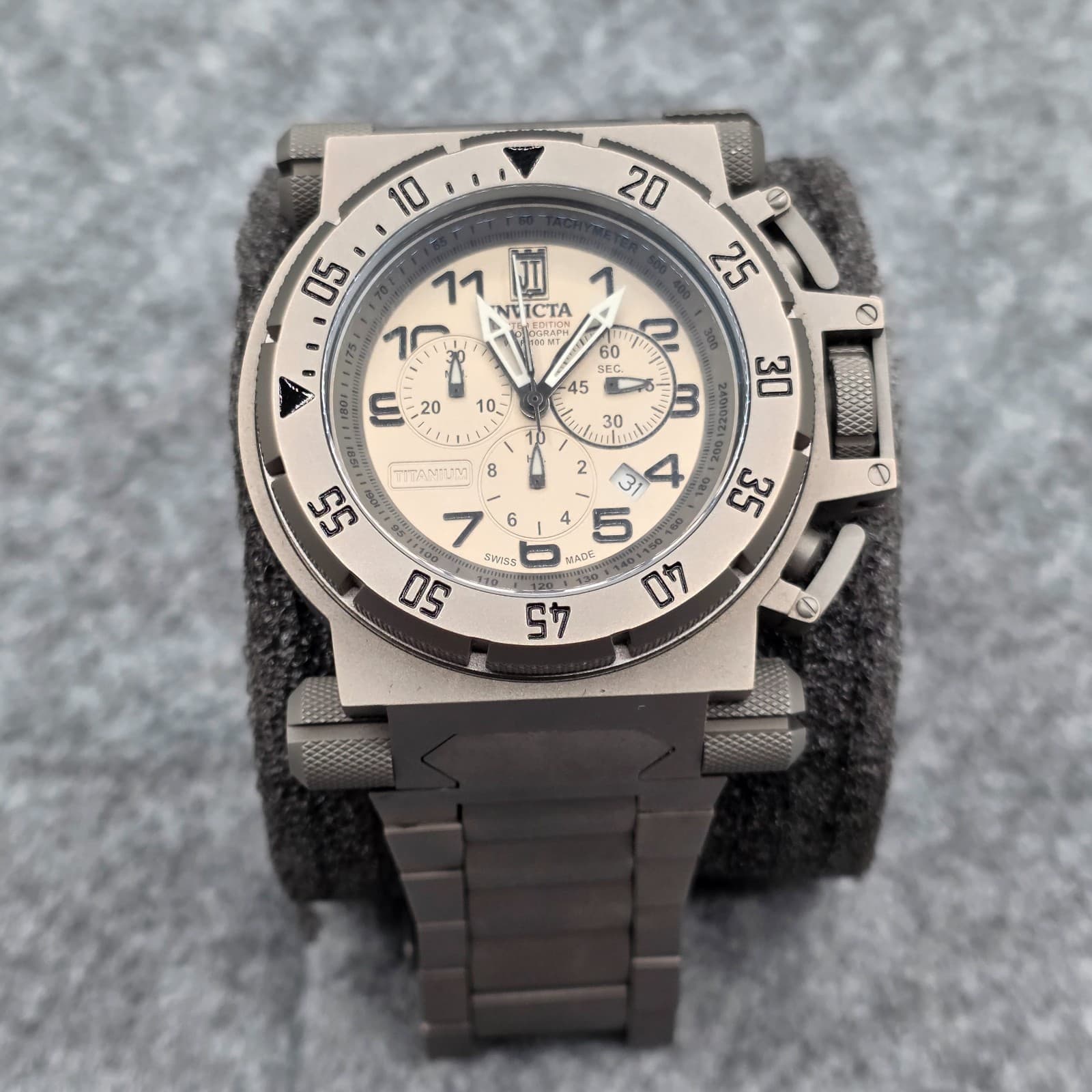 Invicta Jason Taylor Titanium 38mm Men Watch Model 14478 Limited Edition 629/999