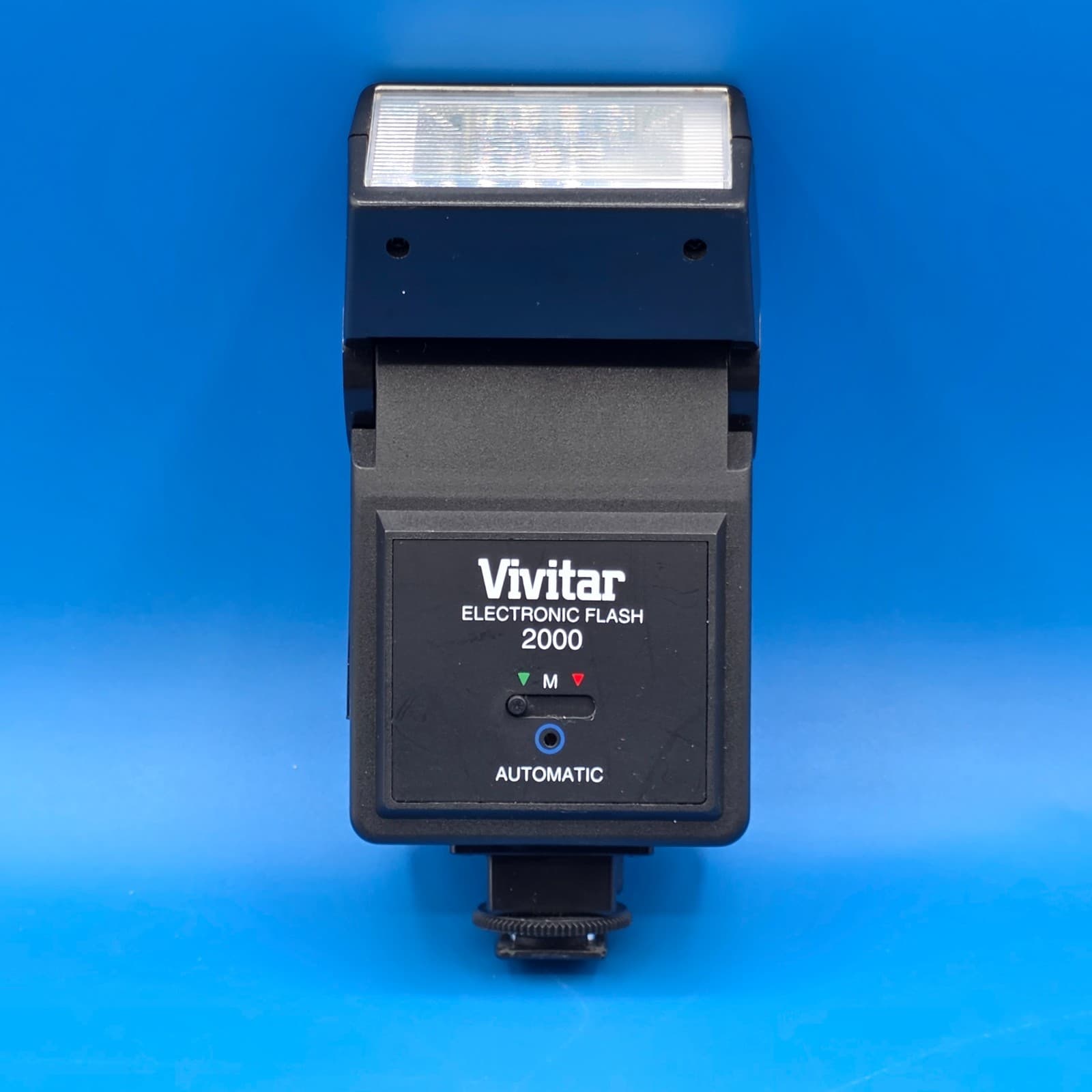 Vivitar Electronic Flash 2000 Mount Auto Manual Tested Works!