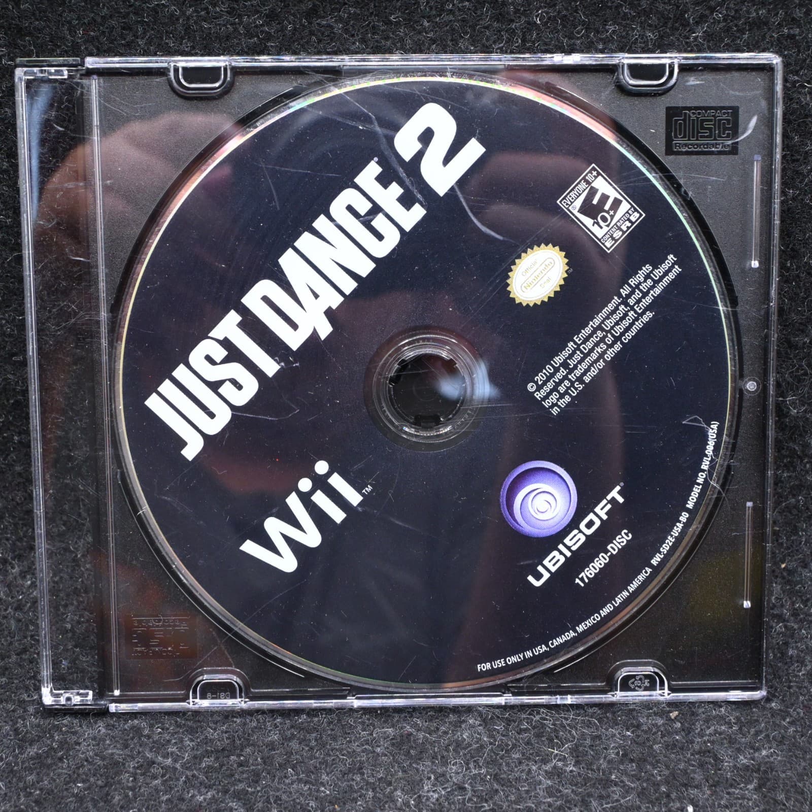 Wii - Just Dance 2 Black Art Nintendo Wii Disc Only