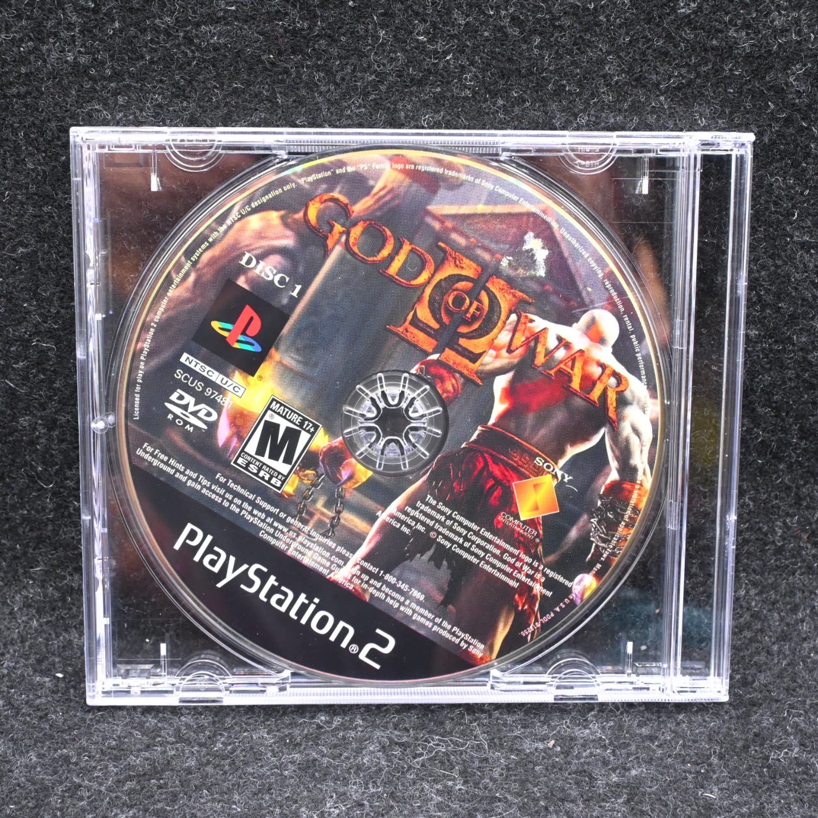 God of War 2 (Sony PlayStation 2 PS2) Disc 1 Only