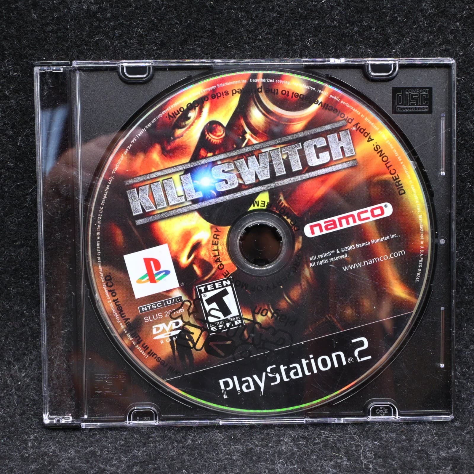 Kill Switch (PlayStation 2 PS2, 2003) NO TRACKING - DISC ONLY 832