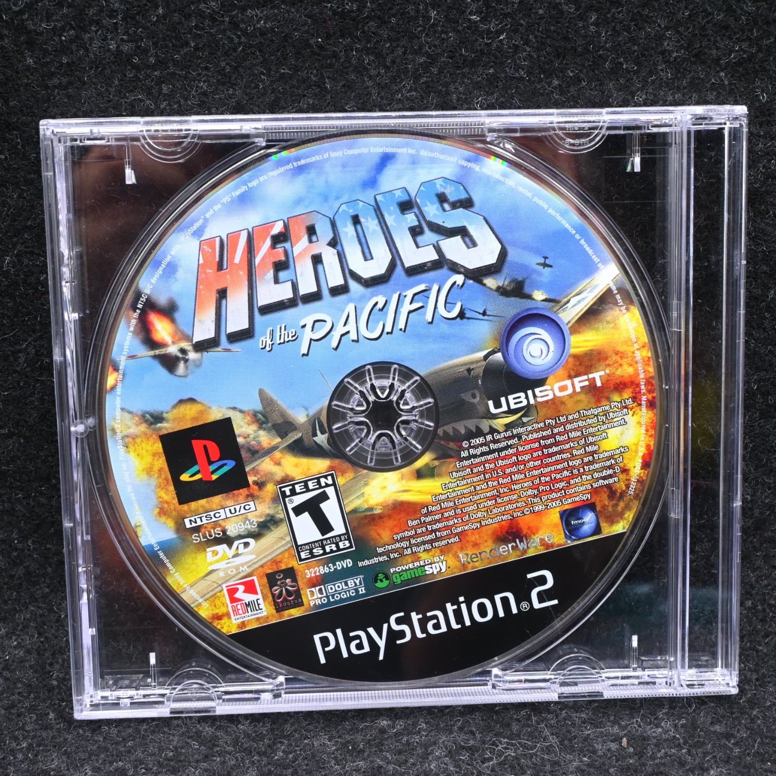 PS2: Heroes of the Pacific (Sony PlayStation 2, 2005) Disc Only Tested & Working
