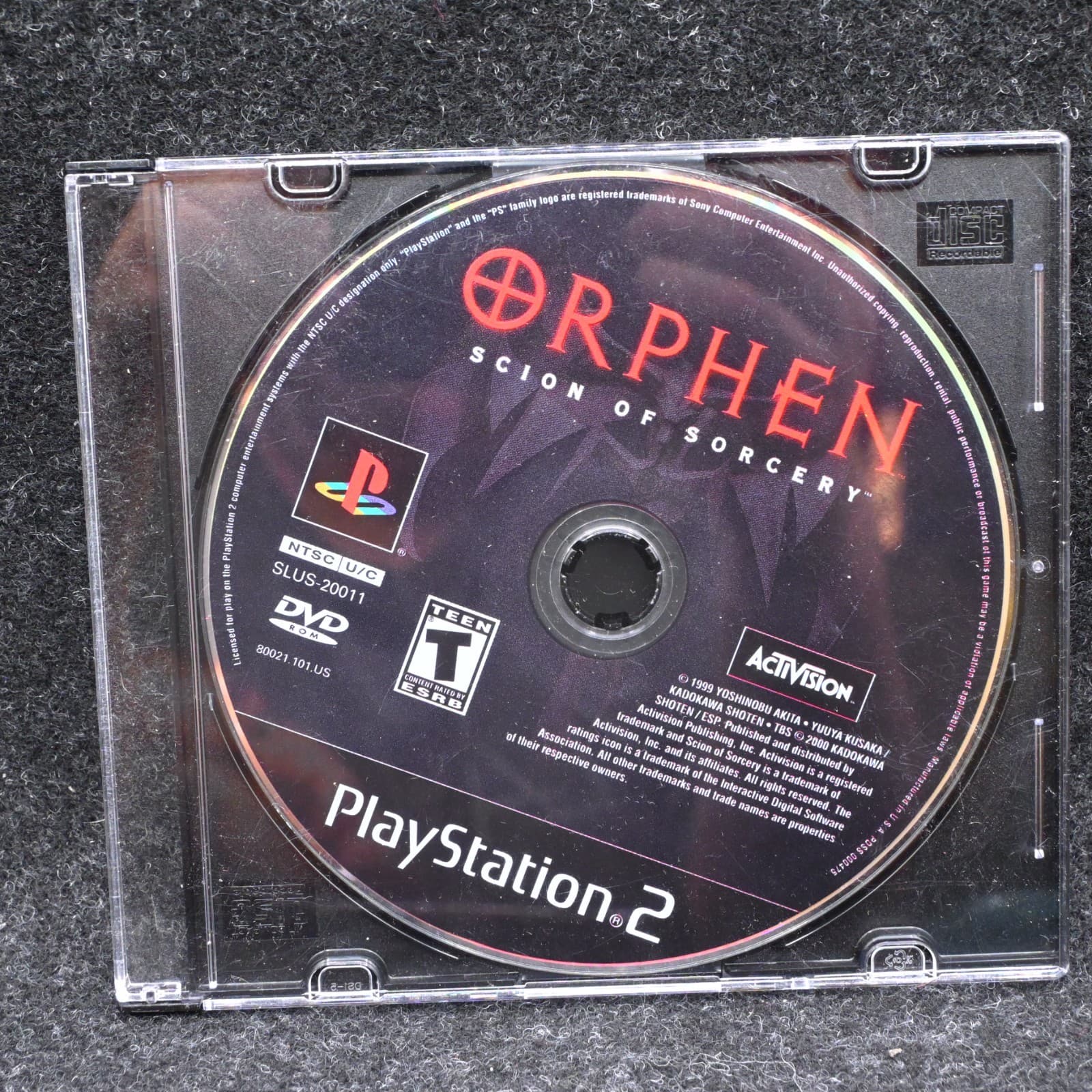 Orphen Scion Of Sorcery (PS2, 2000) Disc Only