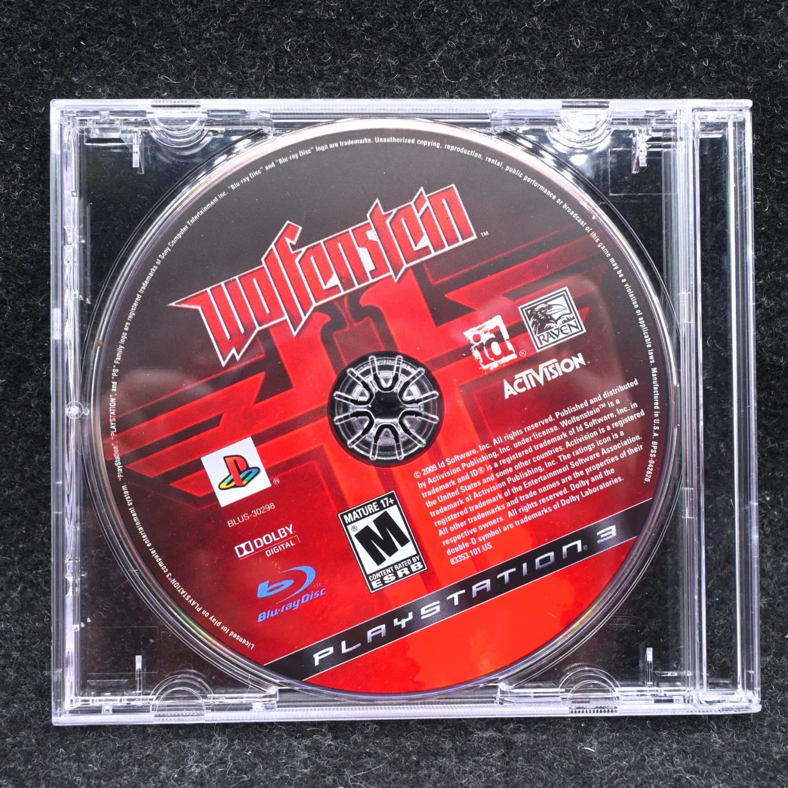 Wolfenstein (Sony PlayStation 3, 2009) disc only
