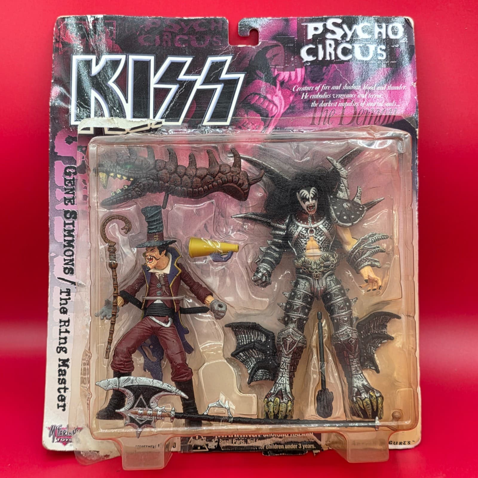 KISS Gene Simmons & The Ring Master Figure Psycho Circus McFarlane BRAND NEW