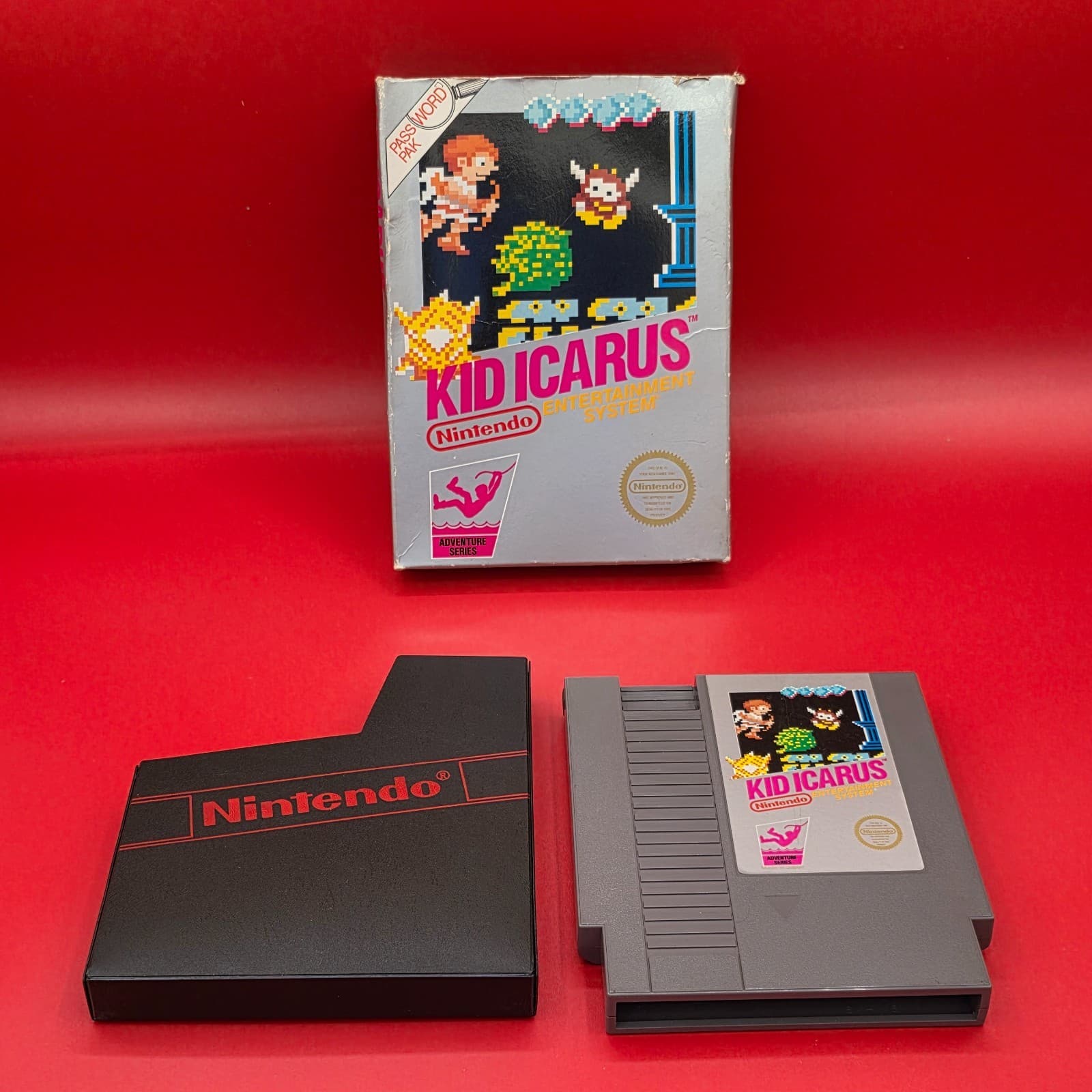 Kid Icarus (NES Nintendo 1987) Box & Sleeve Authentic Tested NO MANUAL
