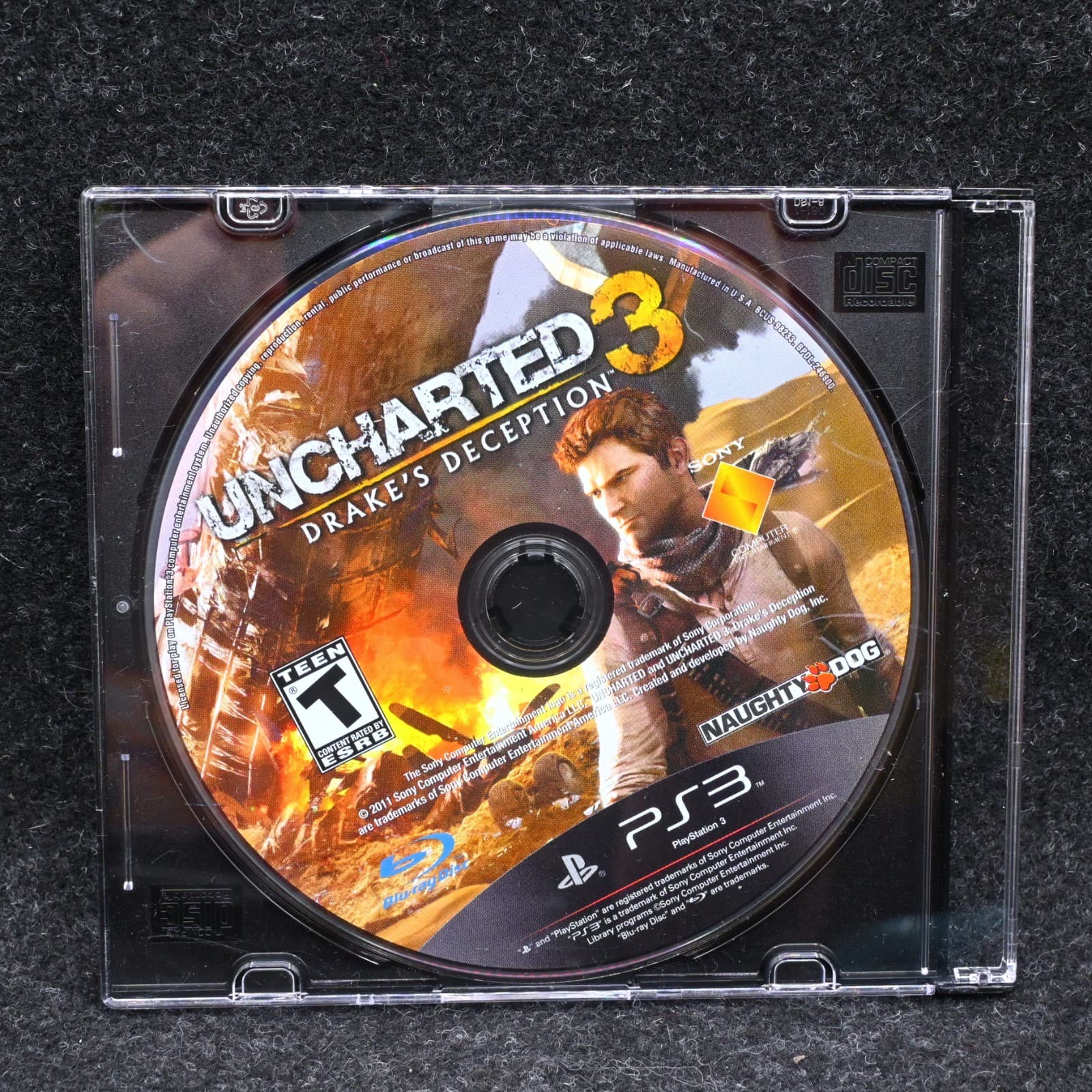 Uncharted 3 Drake's Deception (PlayStation 3 PS3) DISC ONLY NO TRACKING (#2545)