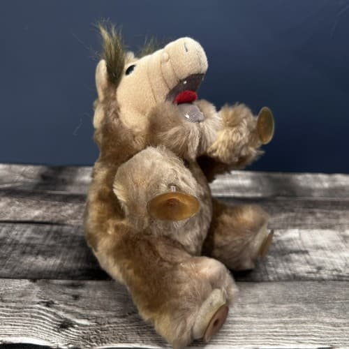 Vintage 1989 Applause Alf 7” Plush Window Cling Suction Cup Stuffed Animal Alien