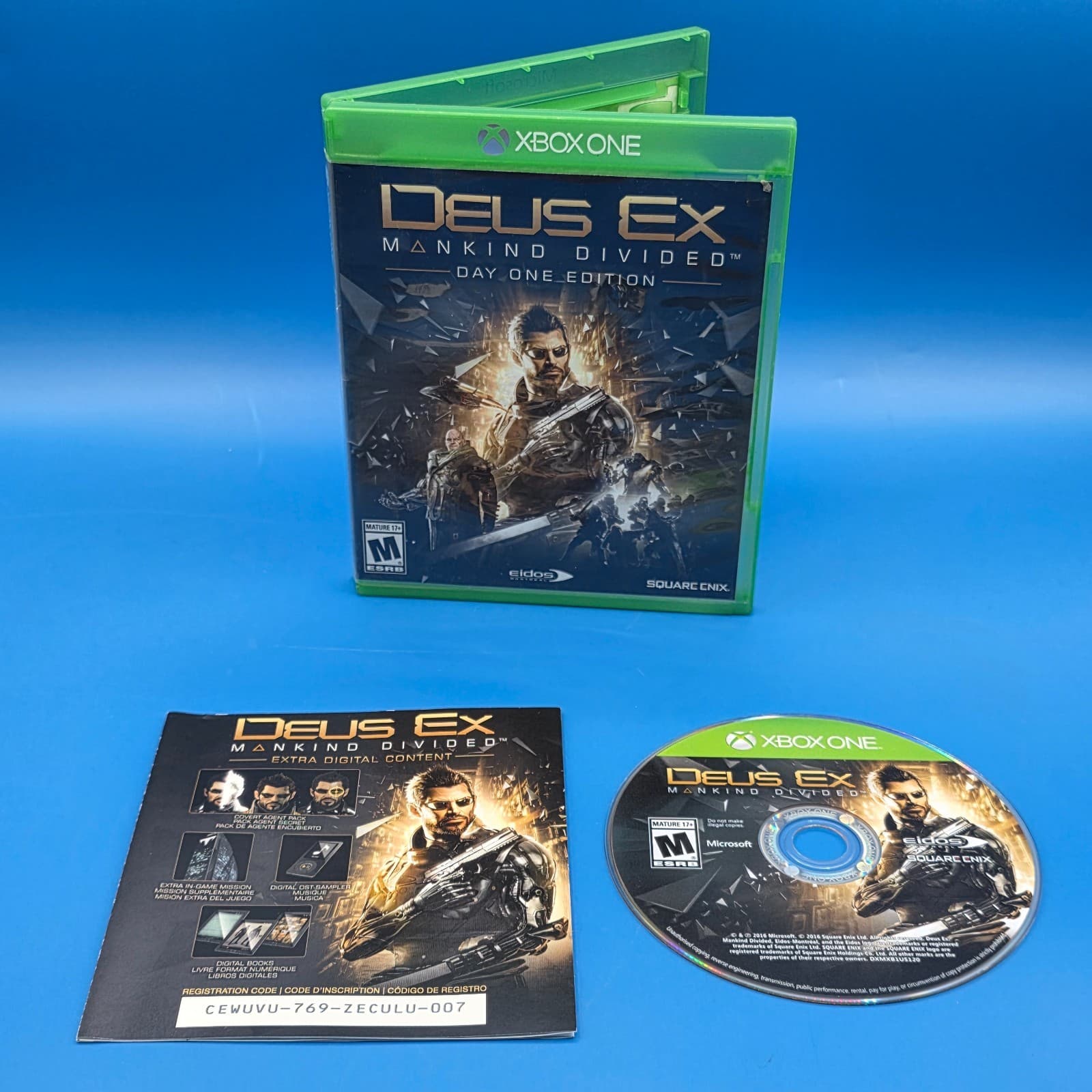 Deus Ex: Mankind Divided (Day One Edition) - Xbox One - Complete/CIB
