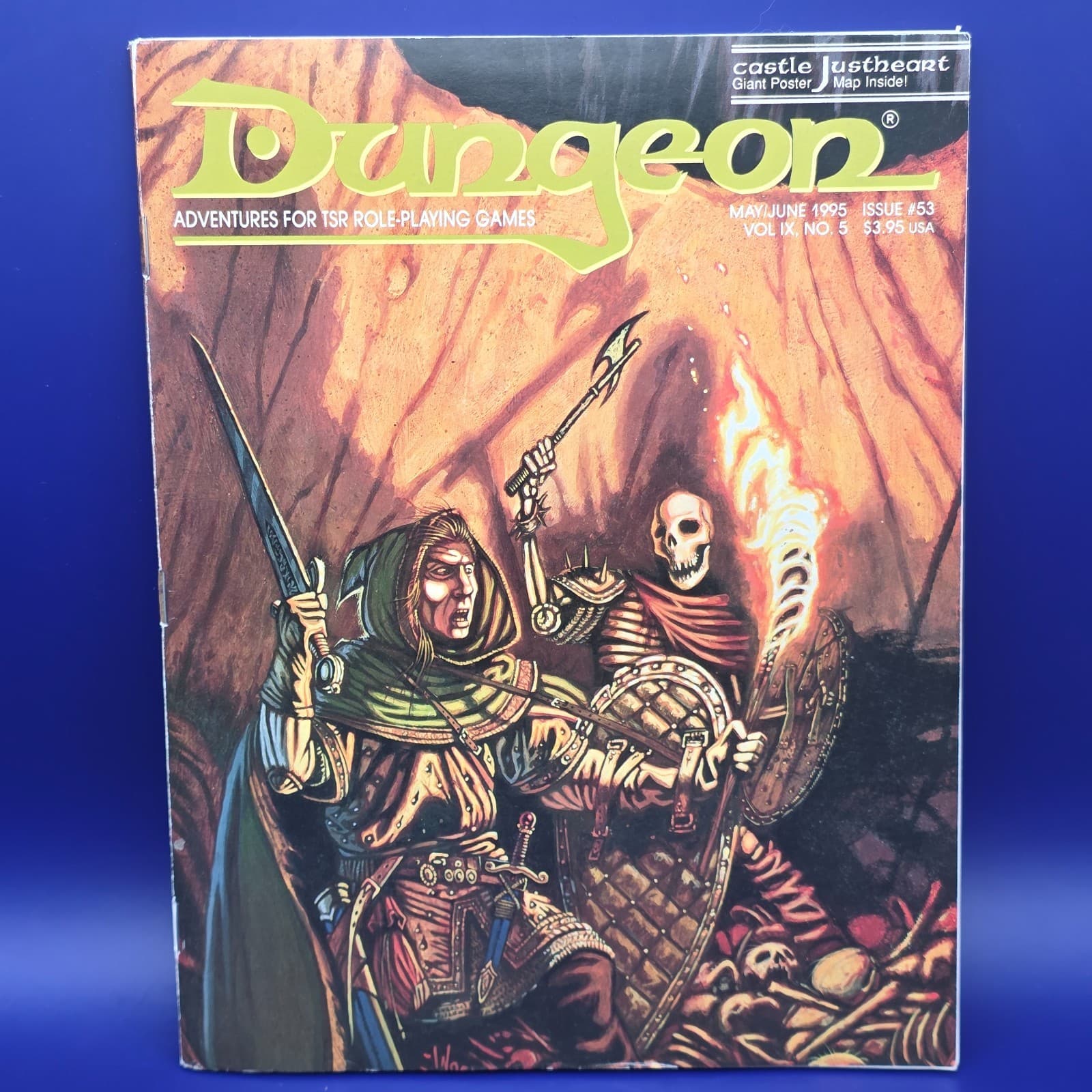 DUNGEON MAGAZINE - May/June 1995 - Issue no. 53 with Map