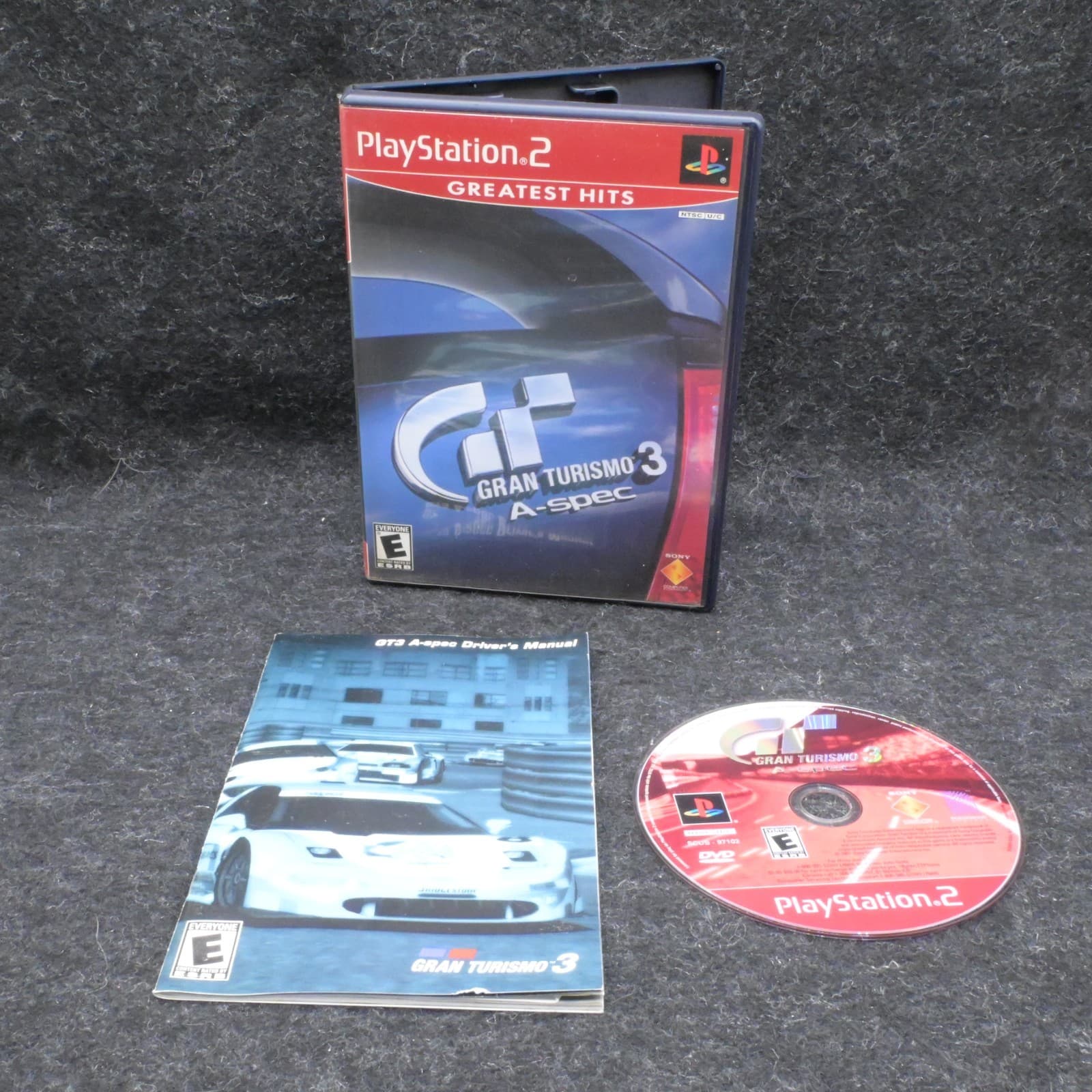 Gran Turismo 3 A-spec for Sony PS2 CIB w/MANUAL red Label