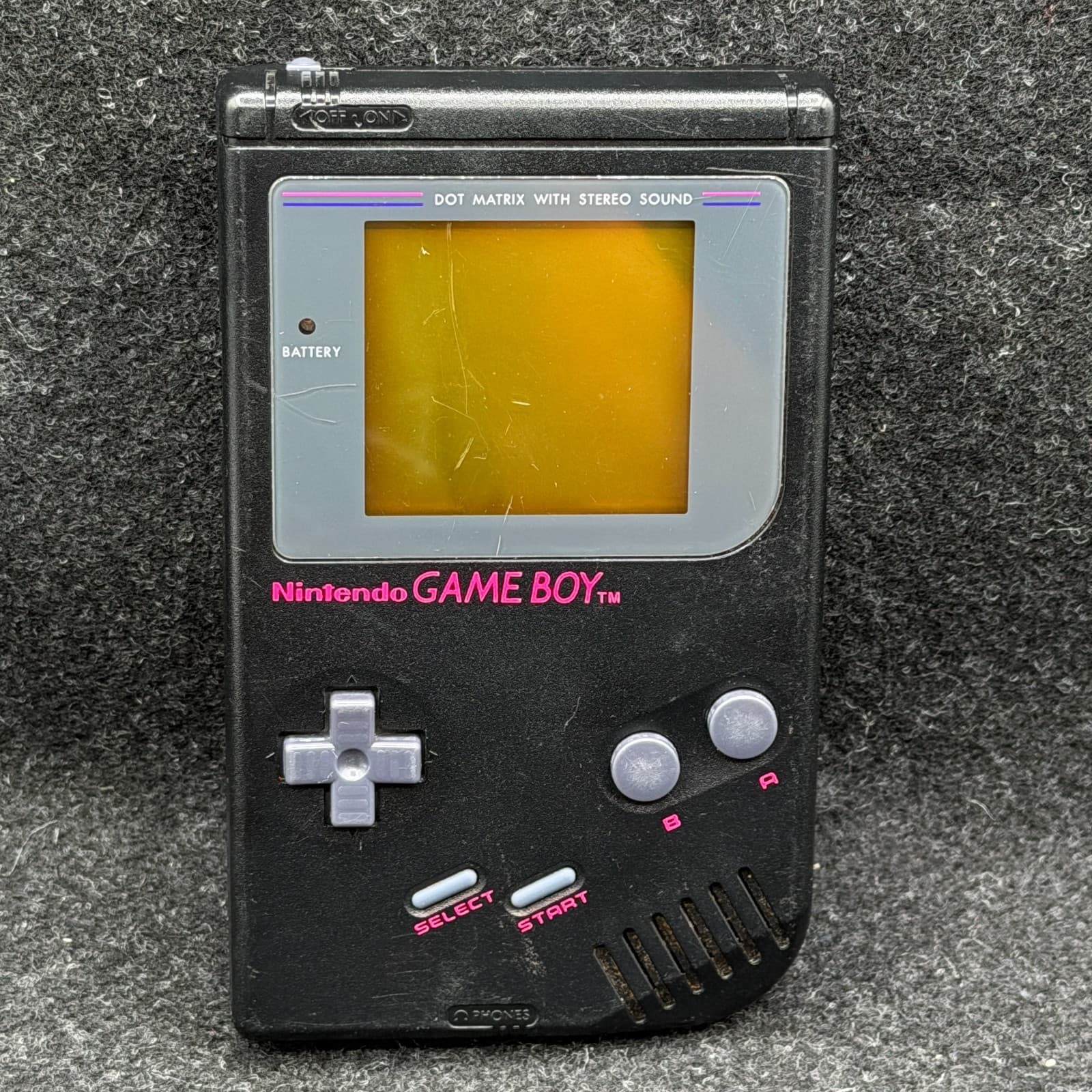 Nintendo GAME BOY Handheld Console DMG-01 Black No Battery Cover