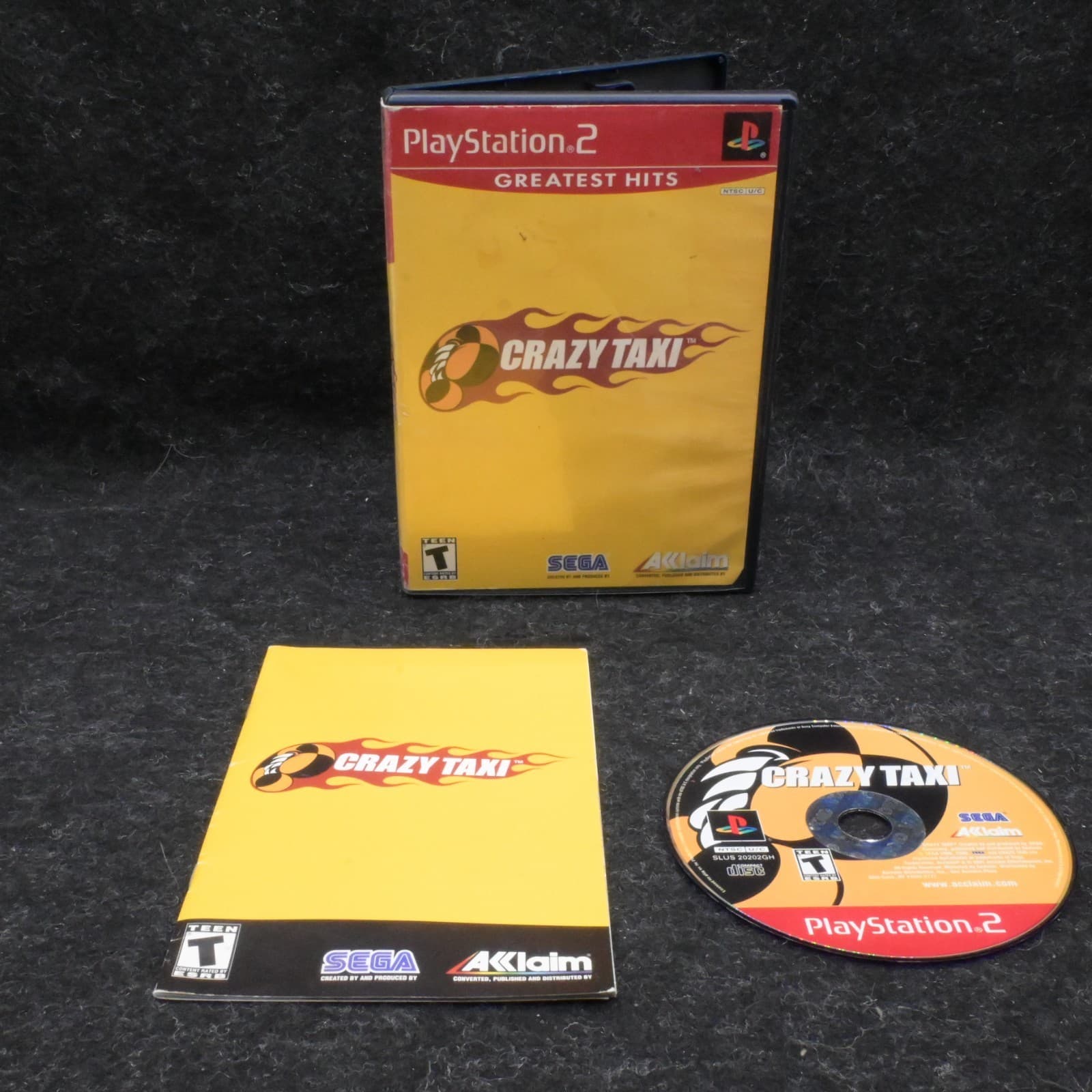 Crazy Taxi PS2 PlayStation 2 Complete w/ Manual CIB Tested