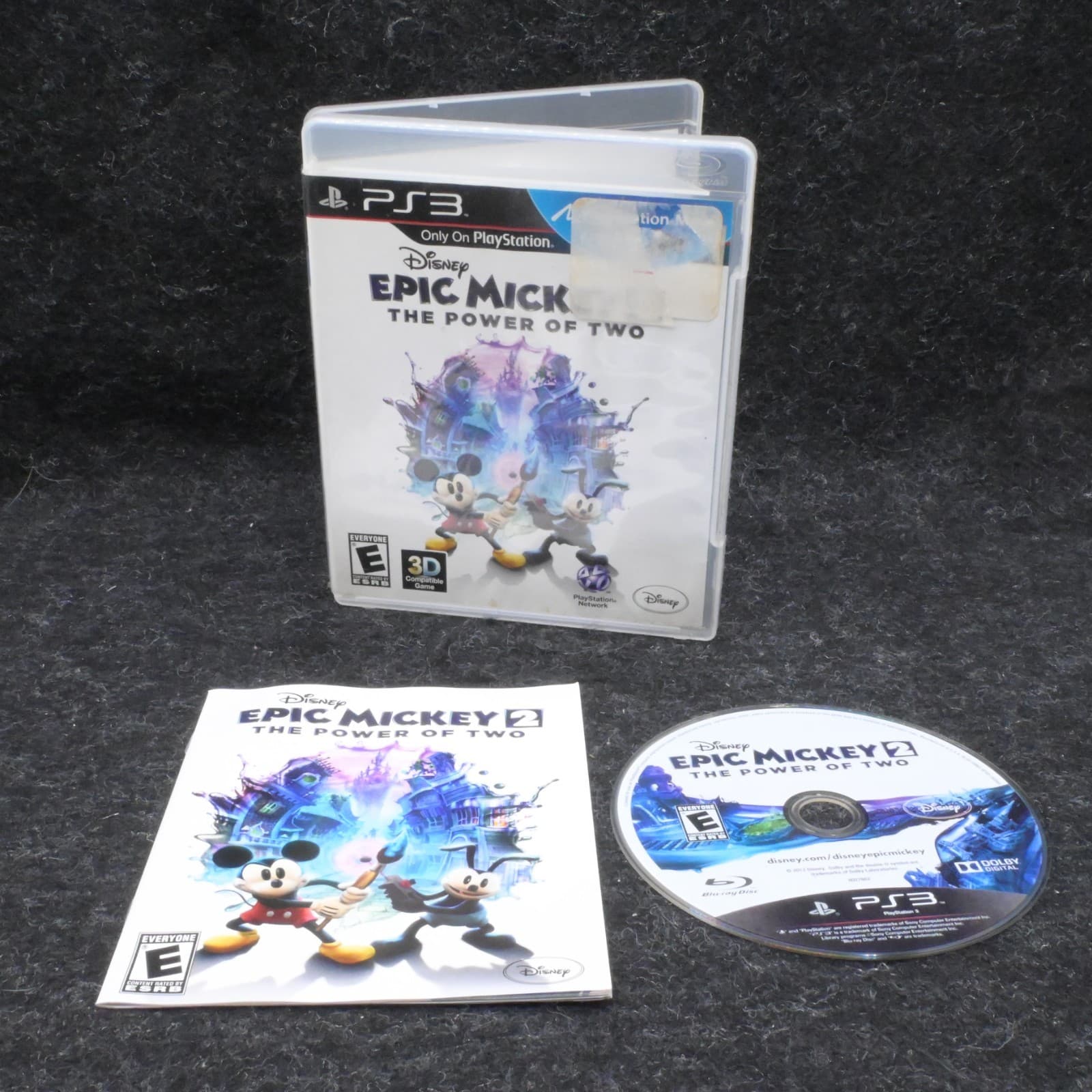 Disney Epic Mickey 2: The Power of Two PS3 Video Game PlayStation 3 CIB