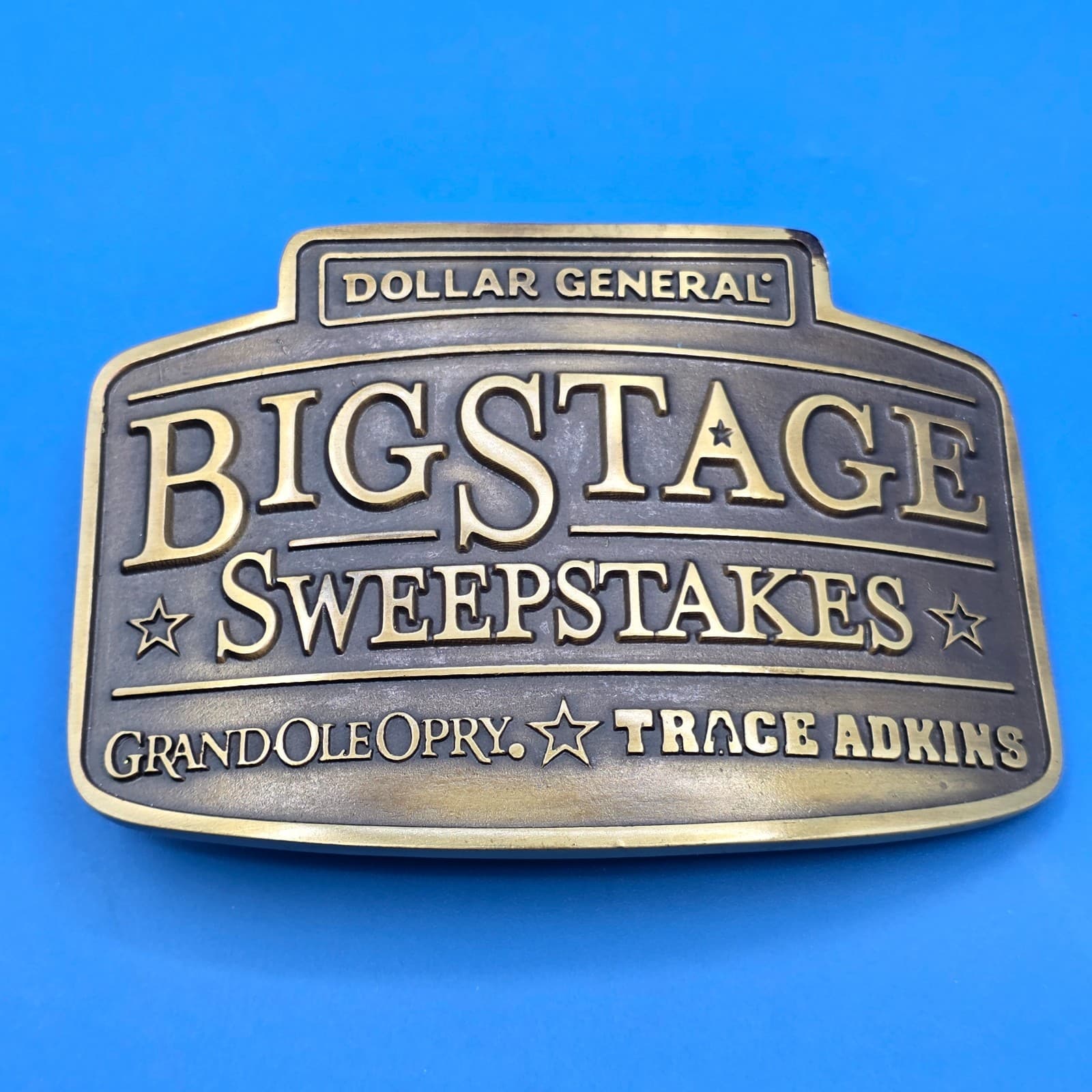 Montana Silver Smiths Dollar General Big Stage Sweepstakes 4.5" Belt Buckle