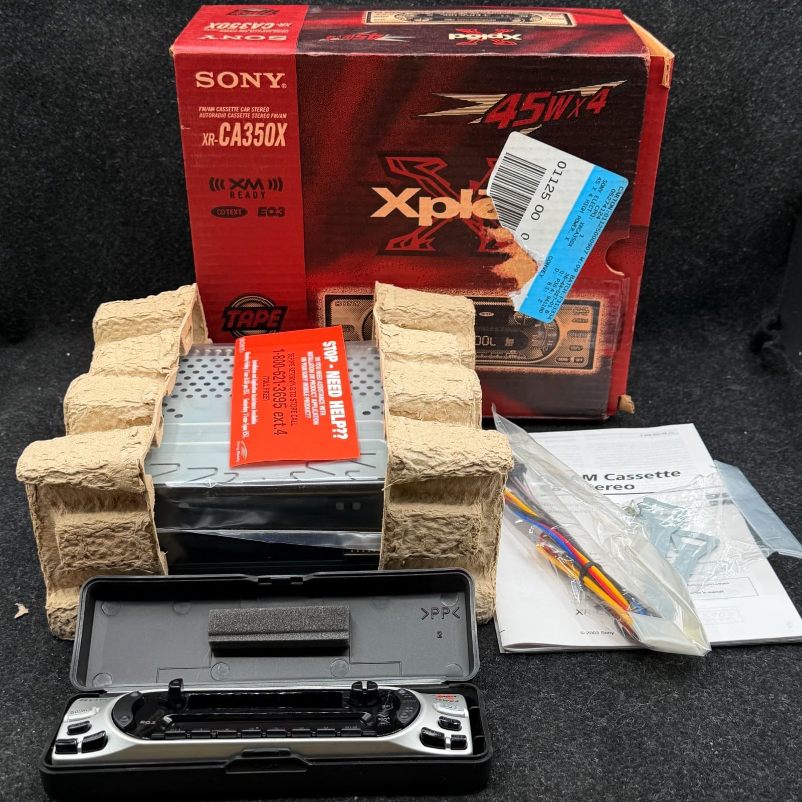 OPEN BOX Sony XR-CA350X Car Stereo Radio Cassette Player, 45Wx4