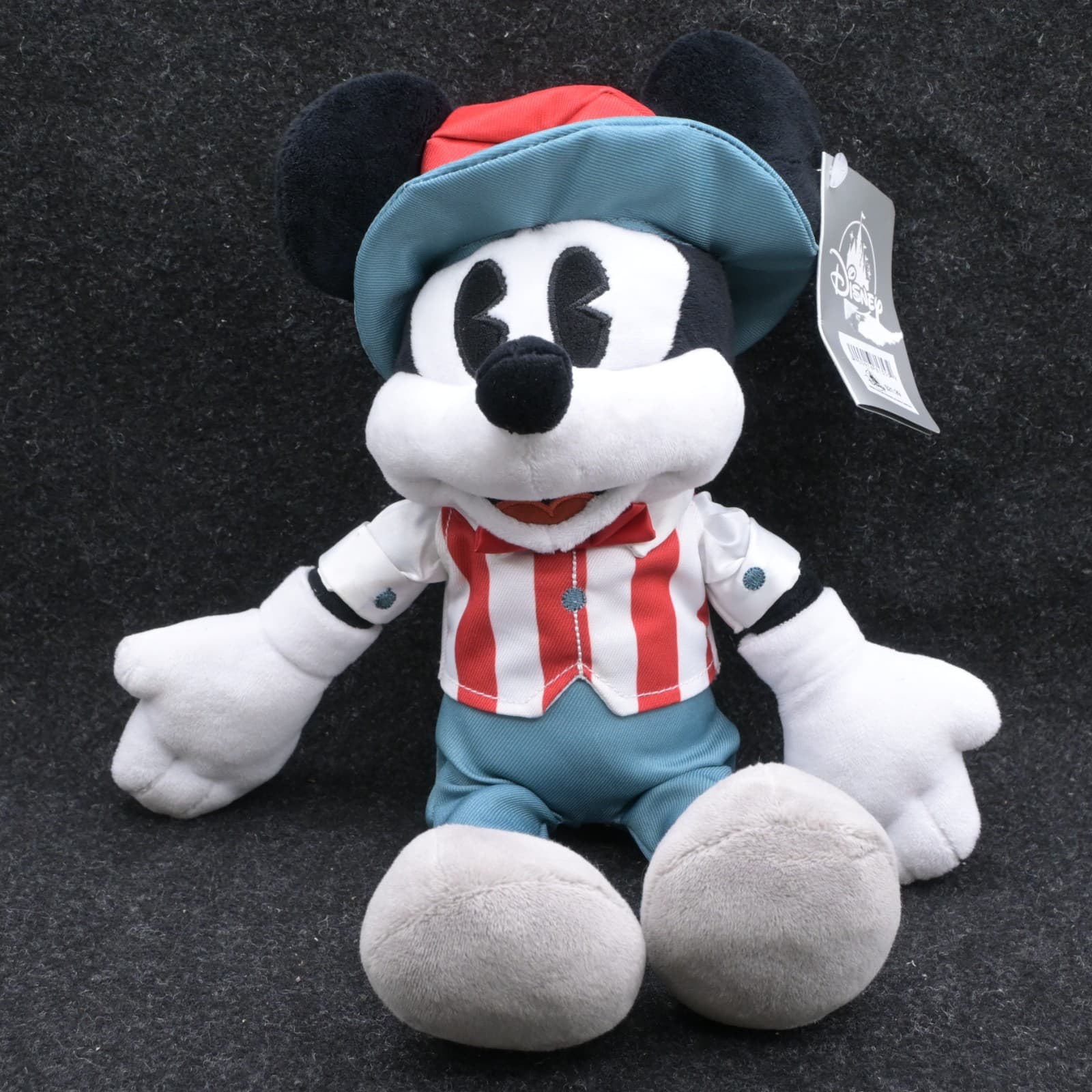 NEW Disney Store Mickey Mouse American Plush USA Patriotic Red White Blue