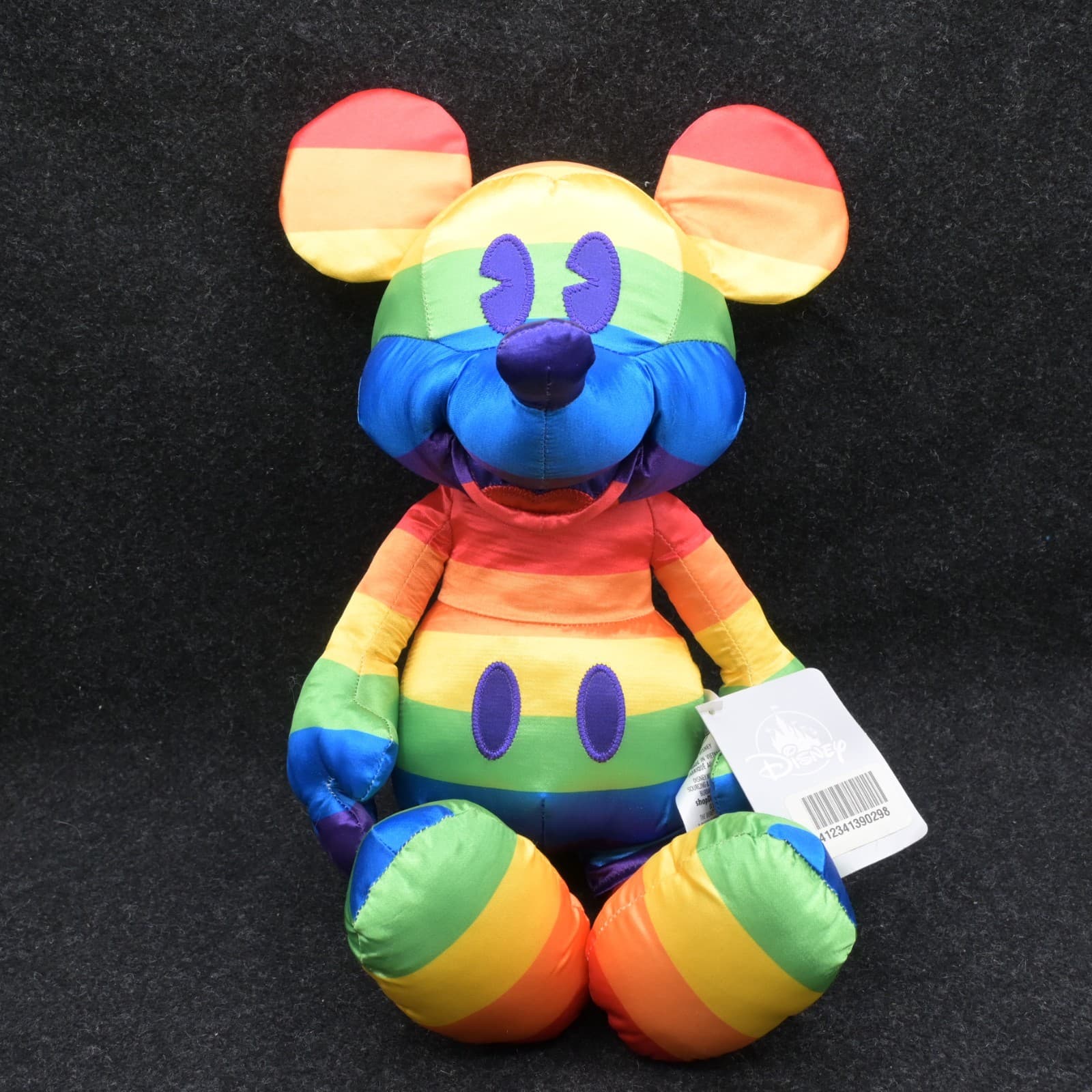 15.5 " Disney Parks Rainbow Gay Pride Mickey Mouse Plush NWT LGBTQ