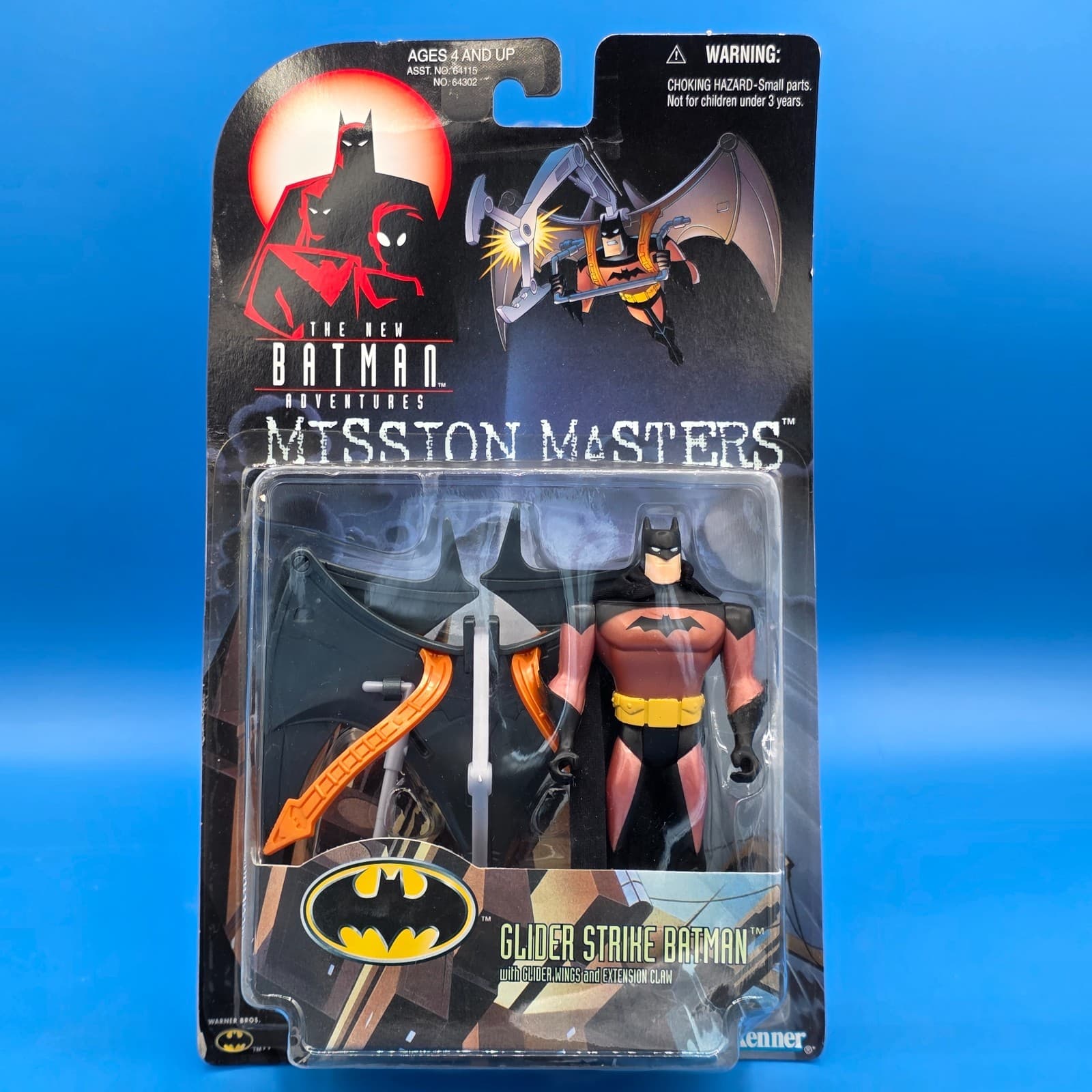 Batman The Animated Series Mission Masters Glider Strike Batman With Claw Kenner