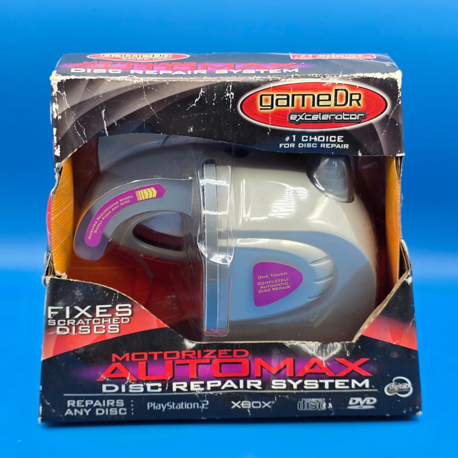 Dr Excelerator Game Motorized Automax Disc Repair System Fixes Scratch Disc
