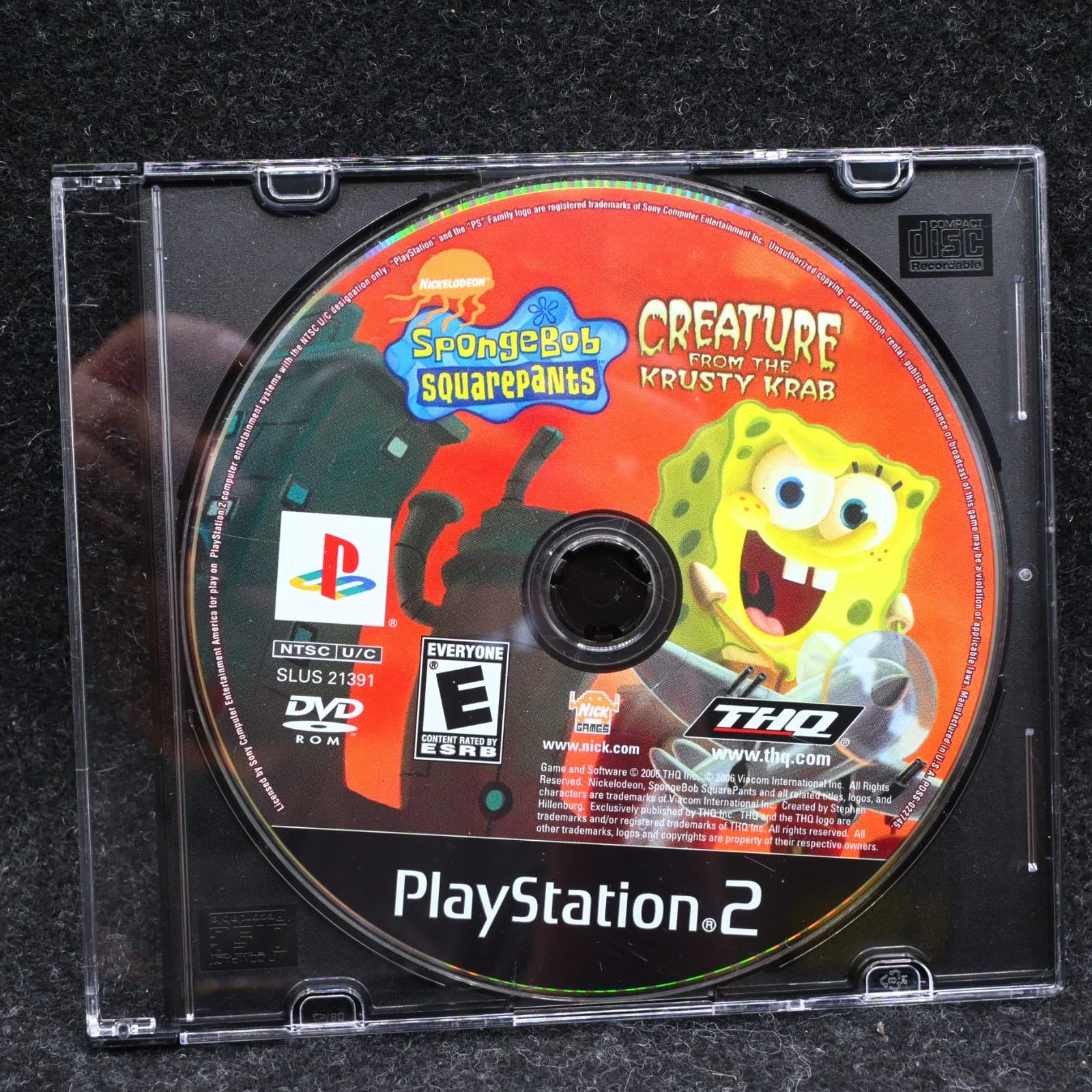 Sony PlayStation 2 PS2 Disc Only SpongeBob Creature from the Krusty Krab GH