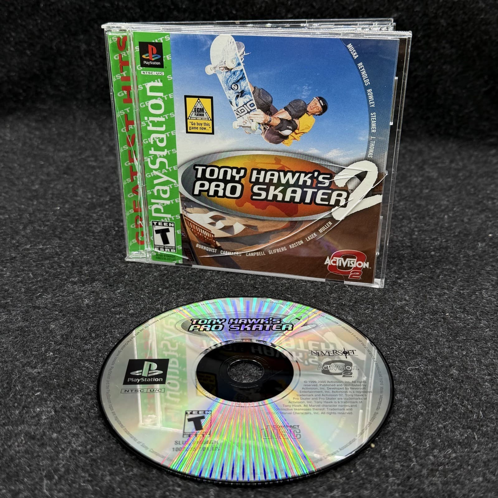 Complete Tony Hawk's Pro Skater 2 (PlayStation 1 PS1, 2000) Greatest Hits
