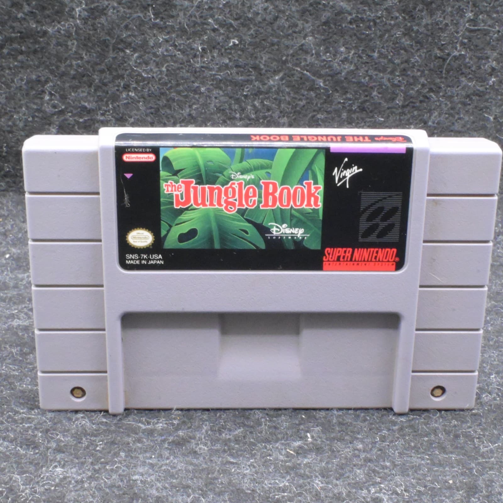 The Jungle Book Super Nintendo SNES Disney Virgin Platformer Video Game