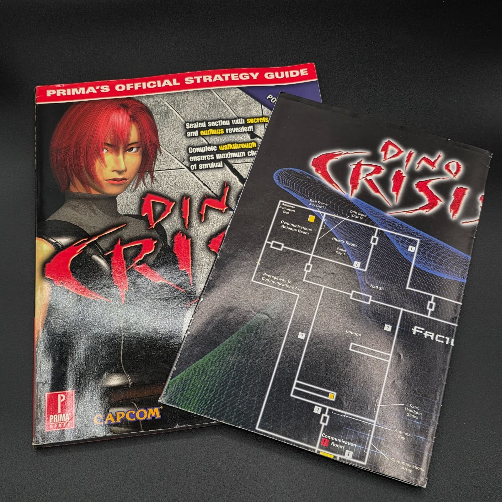 Dino Crisis : Prima's Official Strategy Guide Poster & Secret Intact