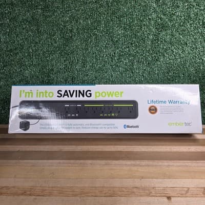 New Embertec Emberstrip 8 AV+ ESUSAV8-ET-10B Sensor Surge Protector Power Strip