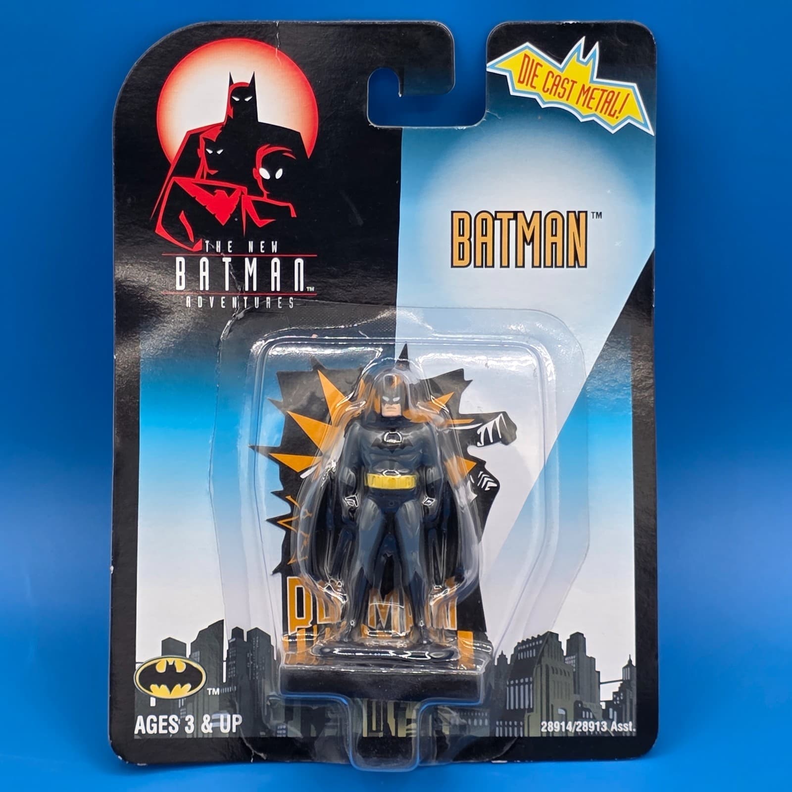 Kenner The New Batman Adventures Die Cast Batman Figure MOC Vintage 1997
