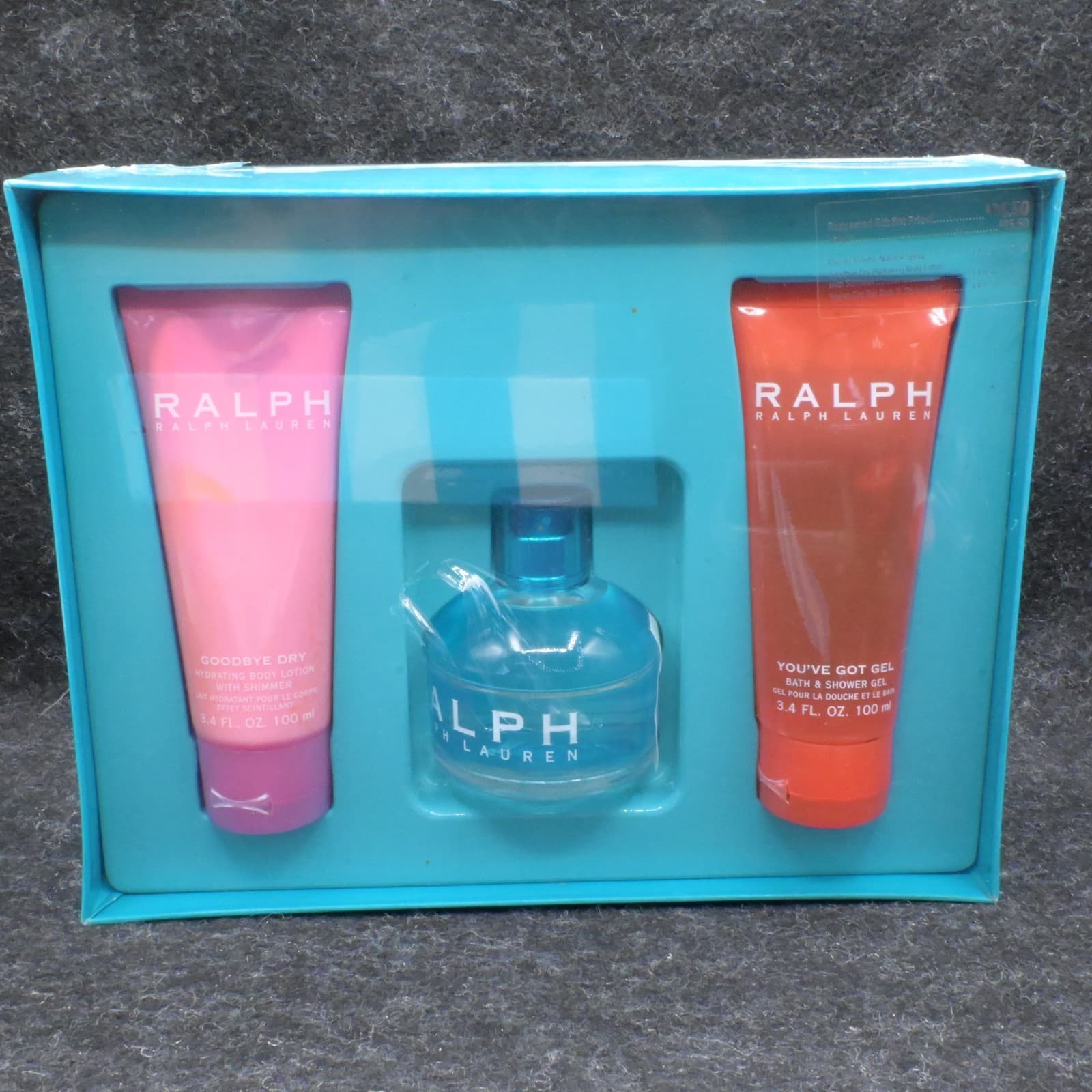 RALPH by Ralph Lauren 3pc Set for Women - 3.4oz EDT Spray Lotion Shower Gel